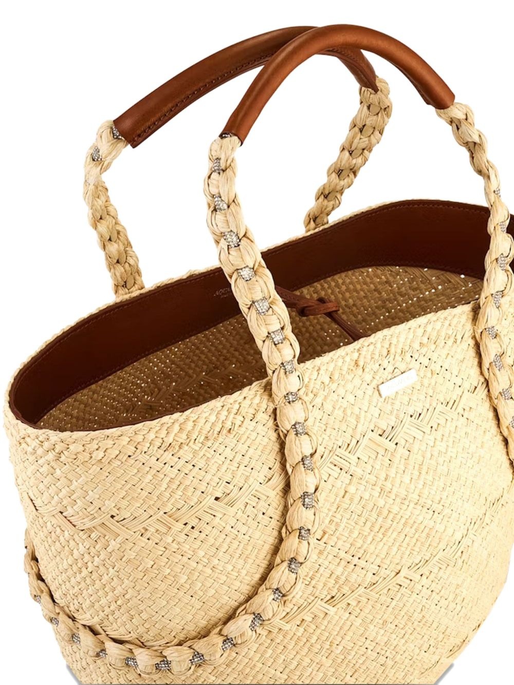 Isla woven straw tote bag - 2