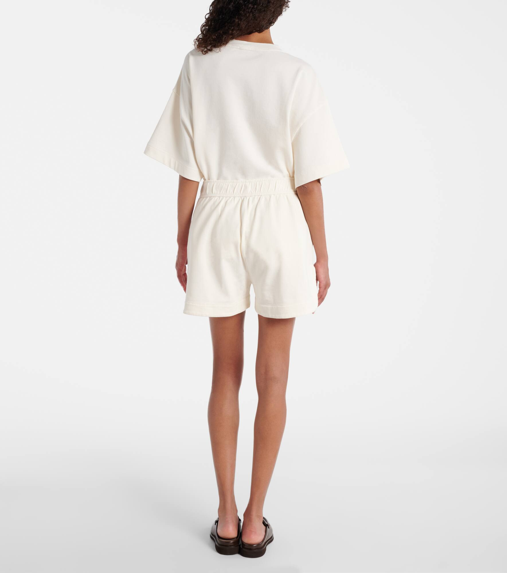 High-rise cotton shorts - 3