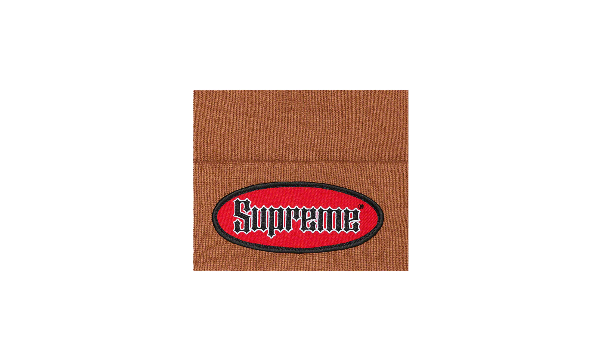 Oval Patch Beanie "Rust" - 2