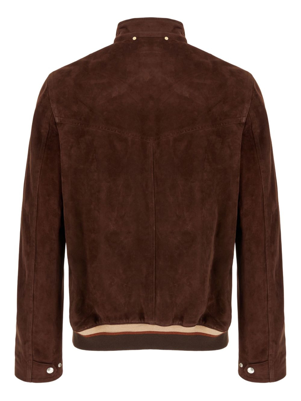 suede zip-fastening jacket - 2