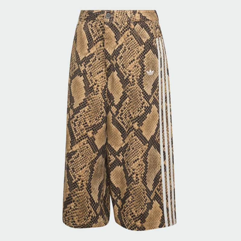 SNAKE PRINT DENIM BERMUDA SHORTS 1