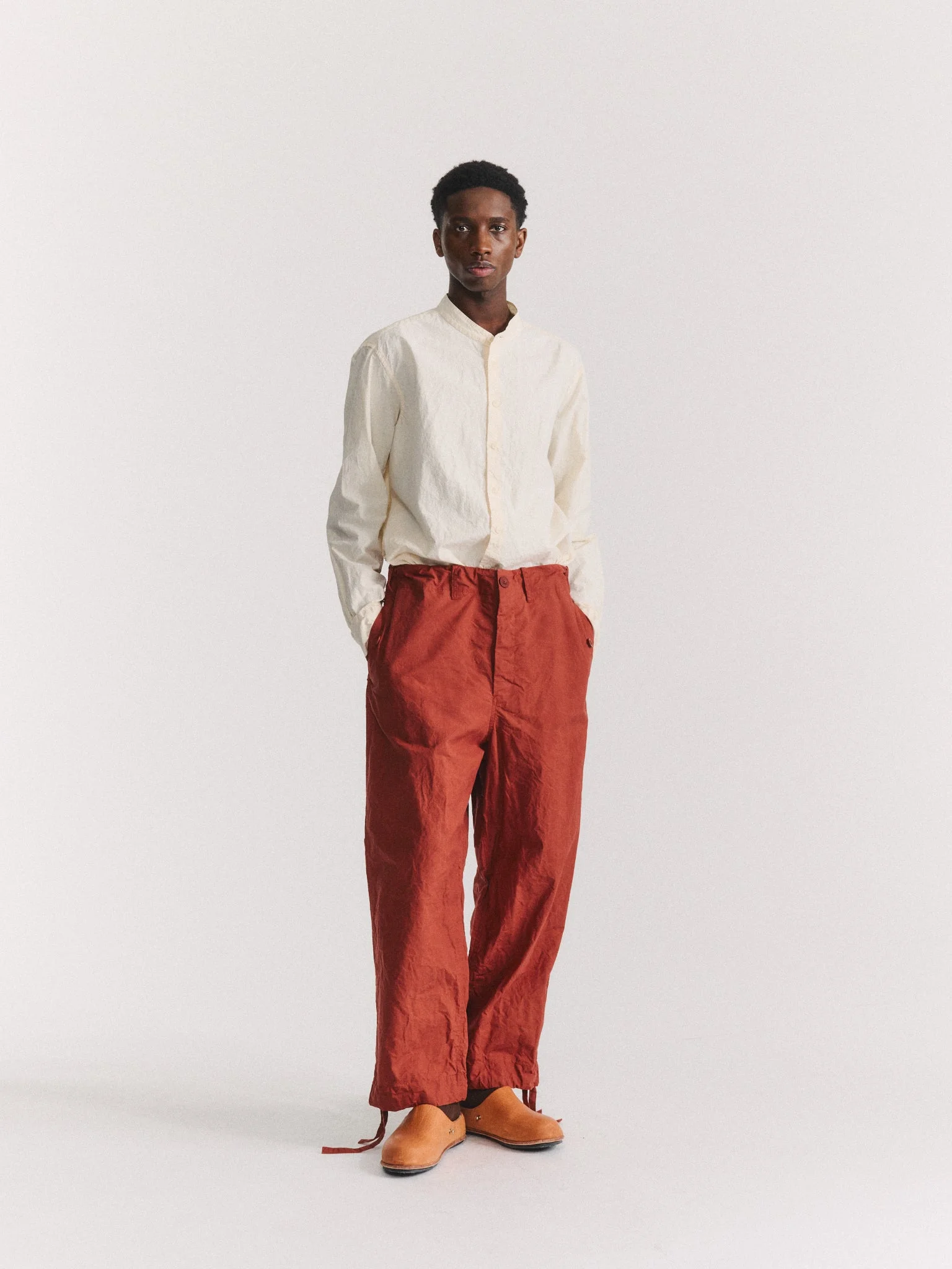 ABEL PANT - L WAX - TERRACOTTA - 1