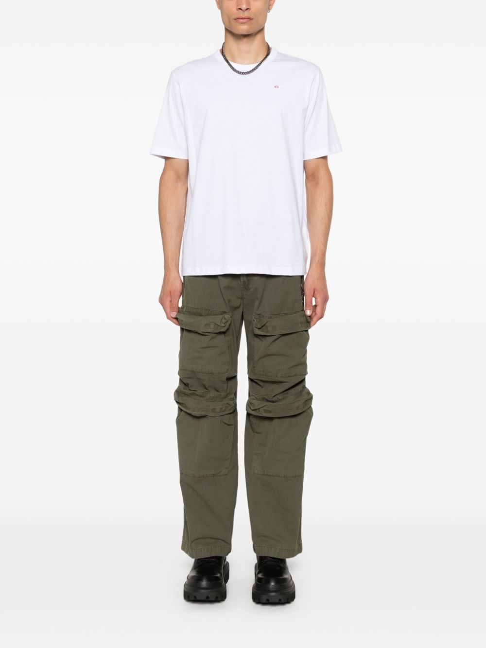 logo-embroidered T-shirt - 2