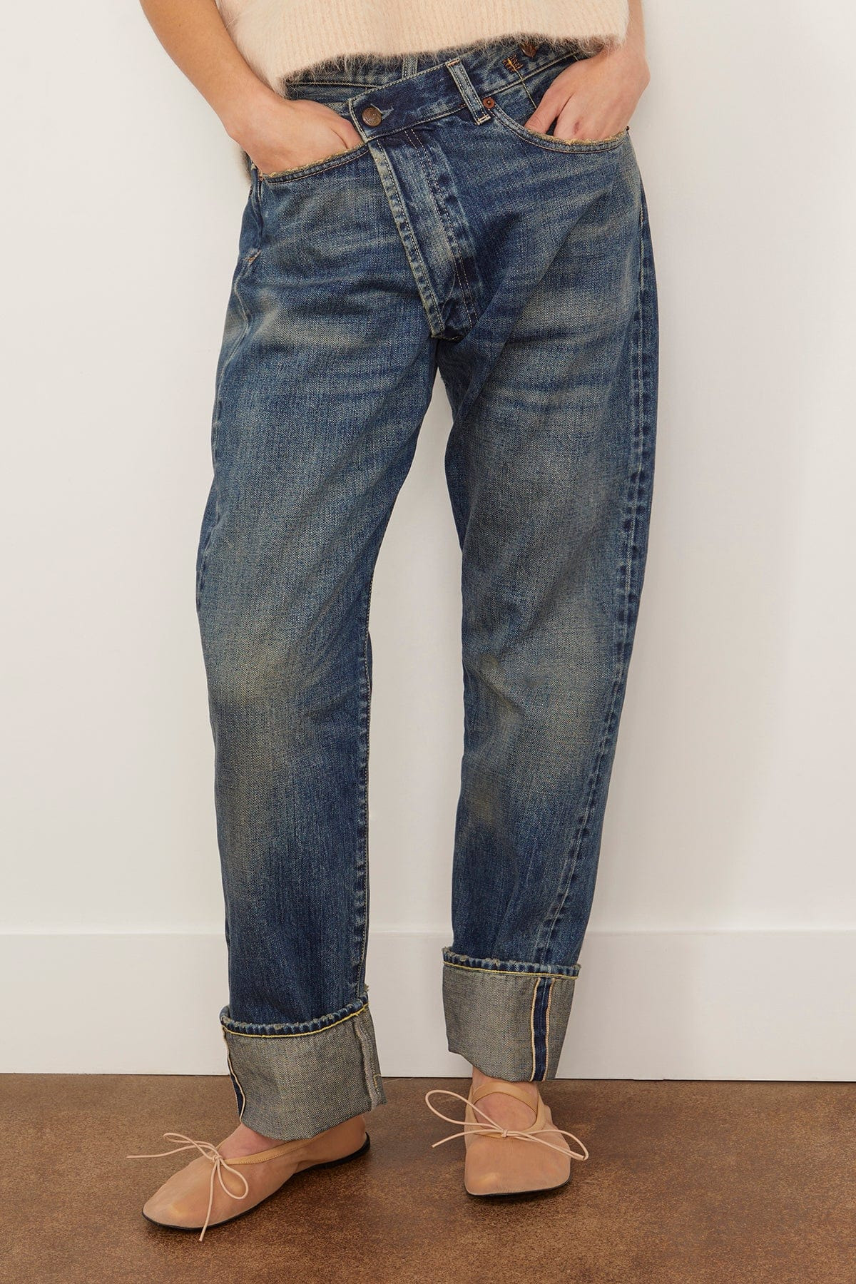 Cuffed Crossover in Adelaide Selvedge Blue - 3