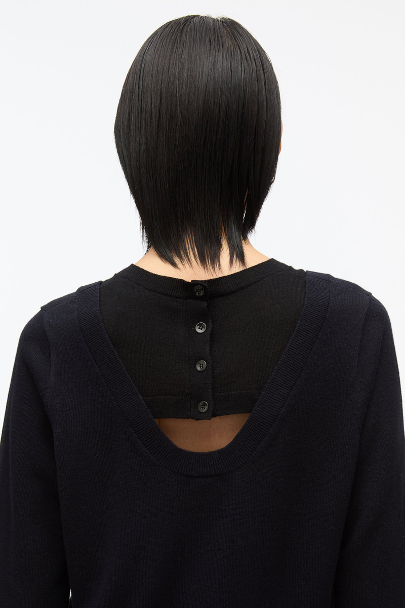 Layered Knit Pullover with Keyhole 18