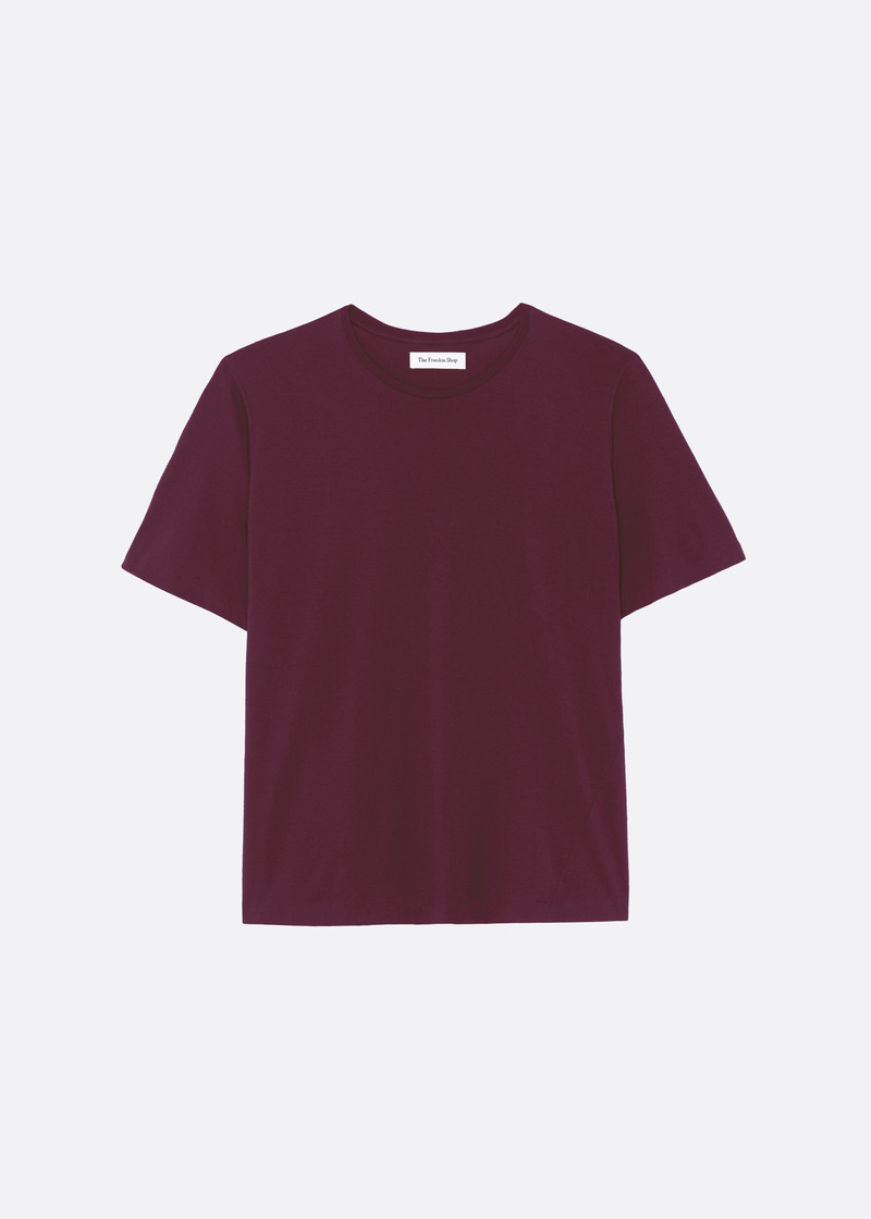 Harper Soft Organic T-Shirt - Burgundy 1