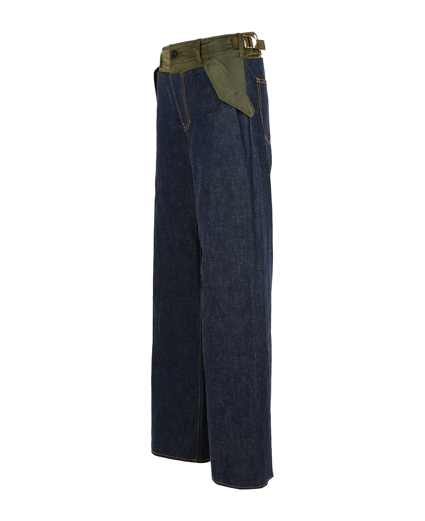Blue Cotton Jeans - 2
