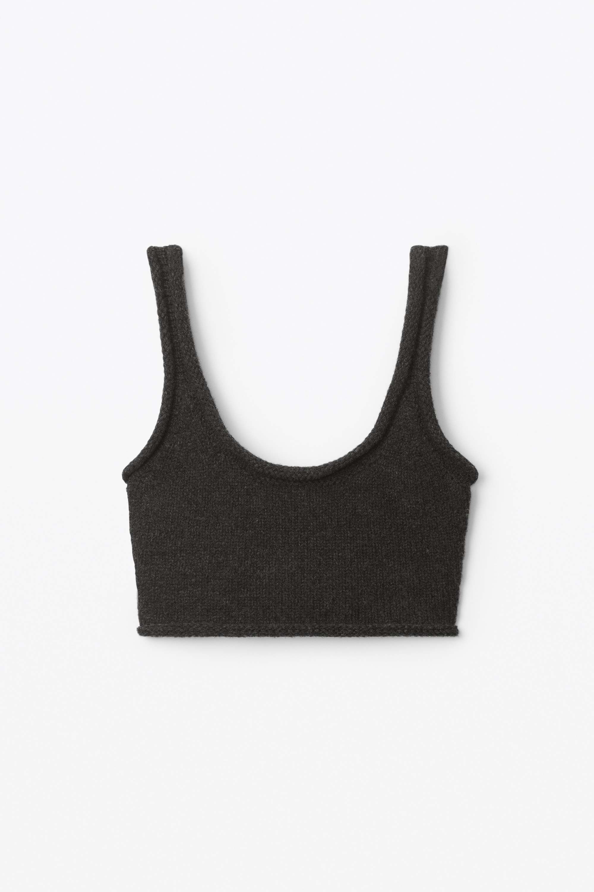 knit tank in boiled wool - 1