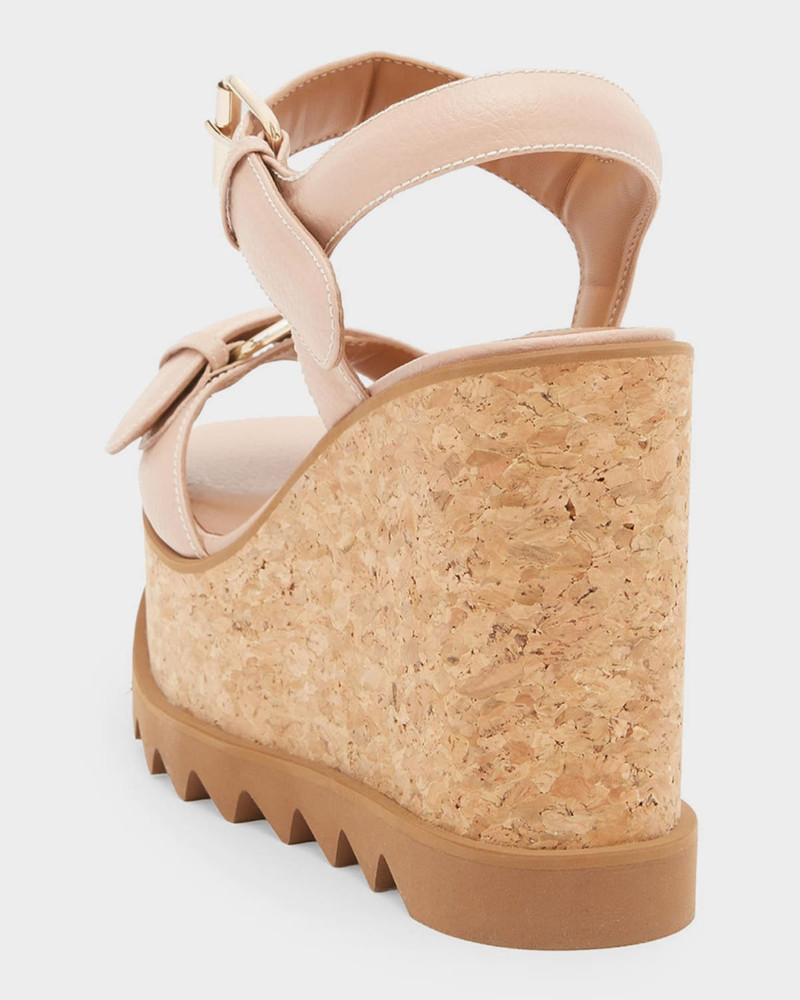 Stella McCartney 120mm Sneak-Elyse Vegan Leather Platform Sandals outlook