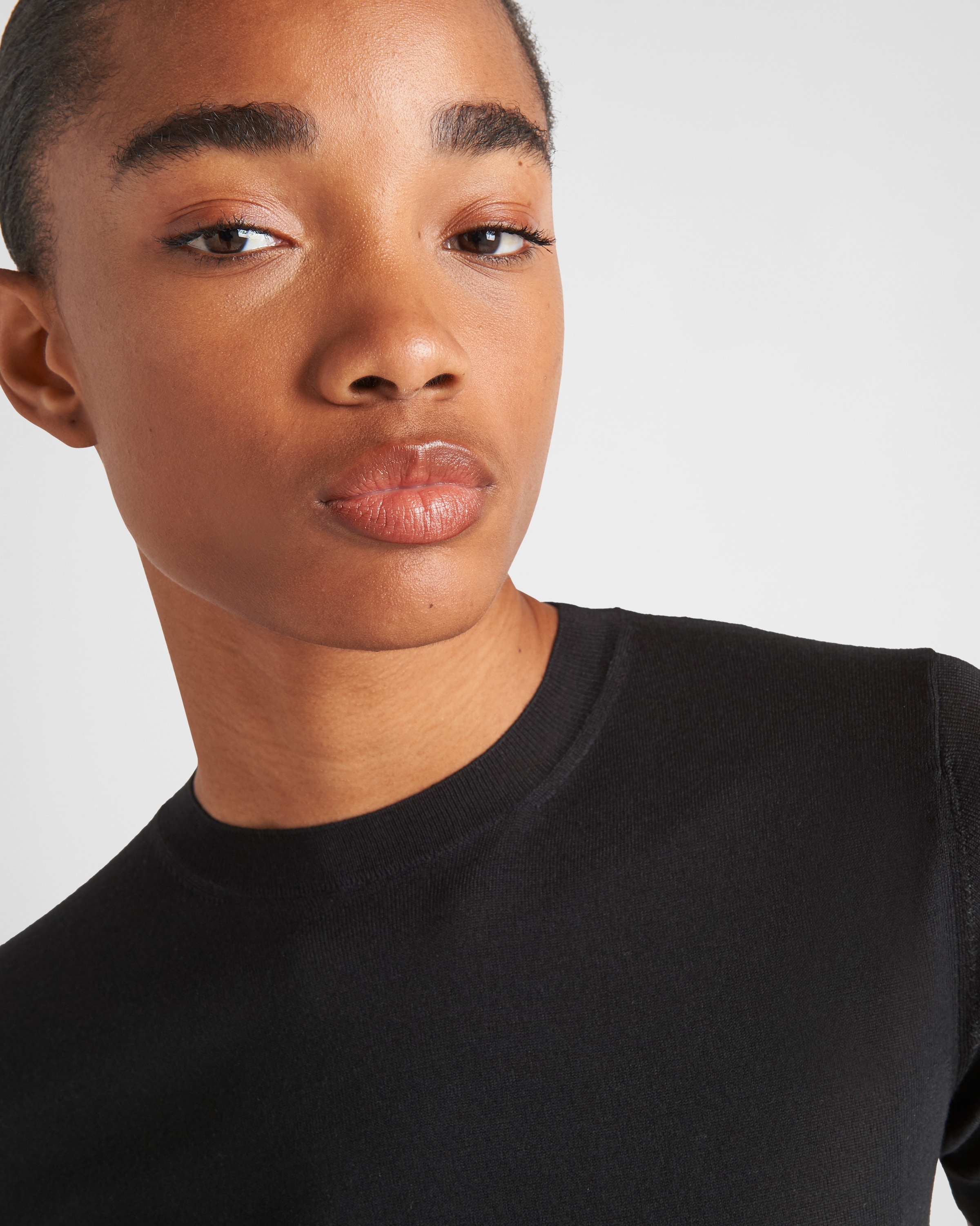 Worsted wool crew-neck sweater - 3
