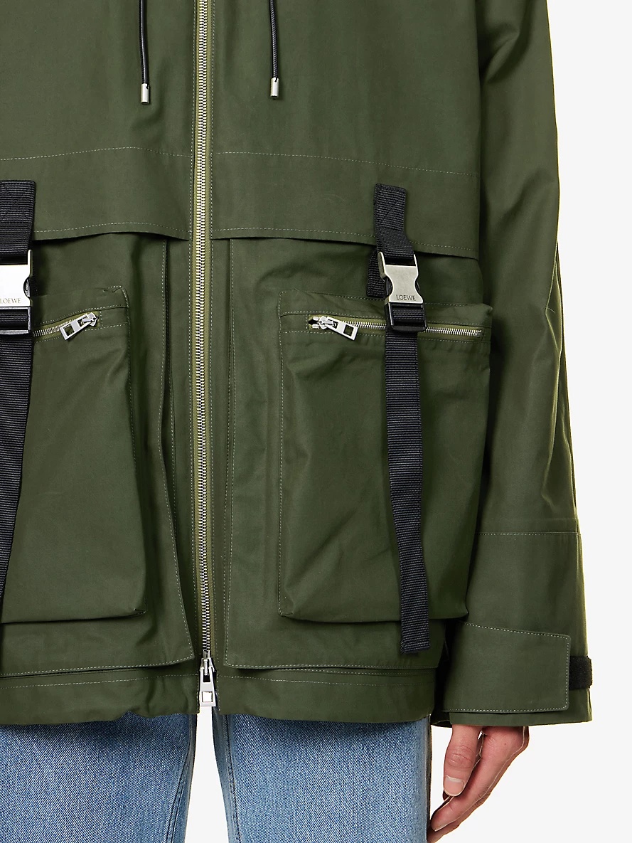 Adjustable-buckled padded-liner cotton jacket - 5