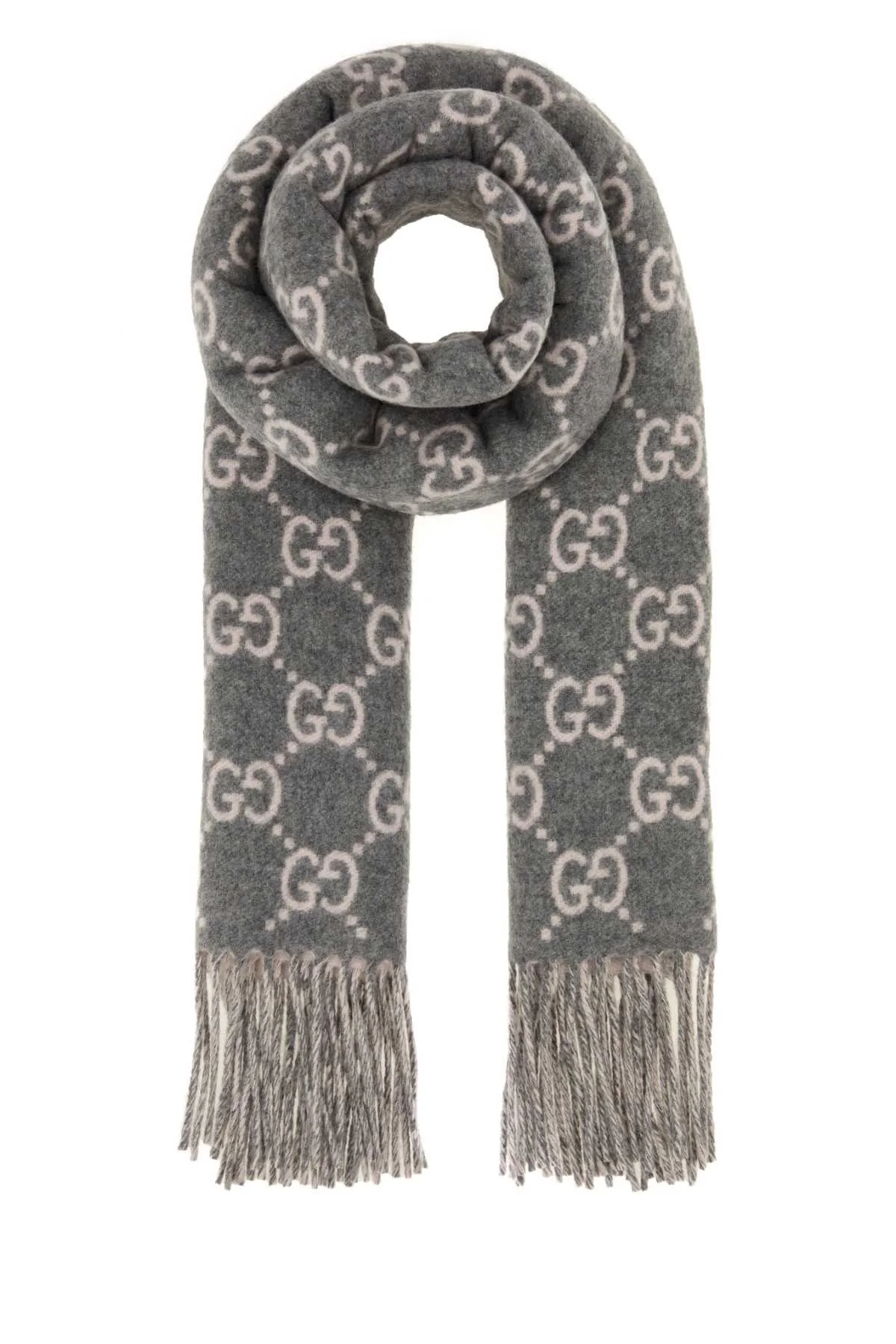Gucci Women Embroidered Cashmere Reversible Scarf - 1