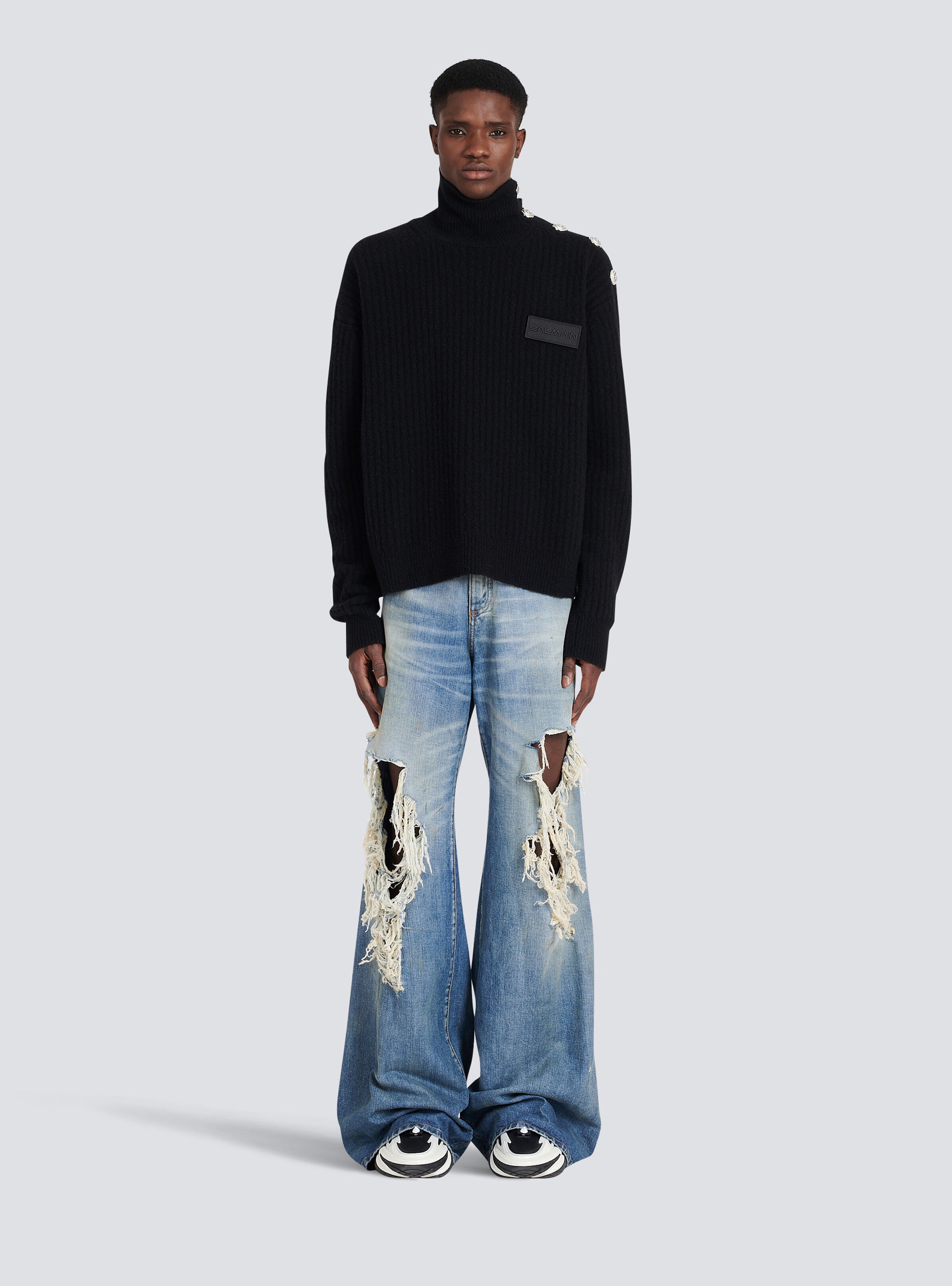 Cashmere turtleneck sweater - 4