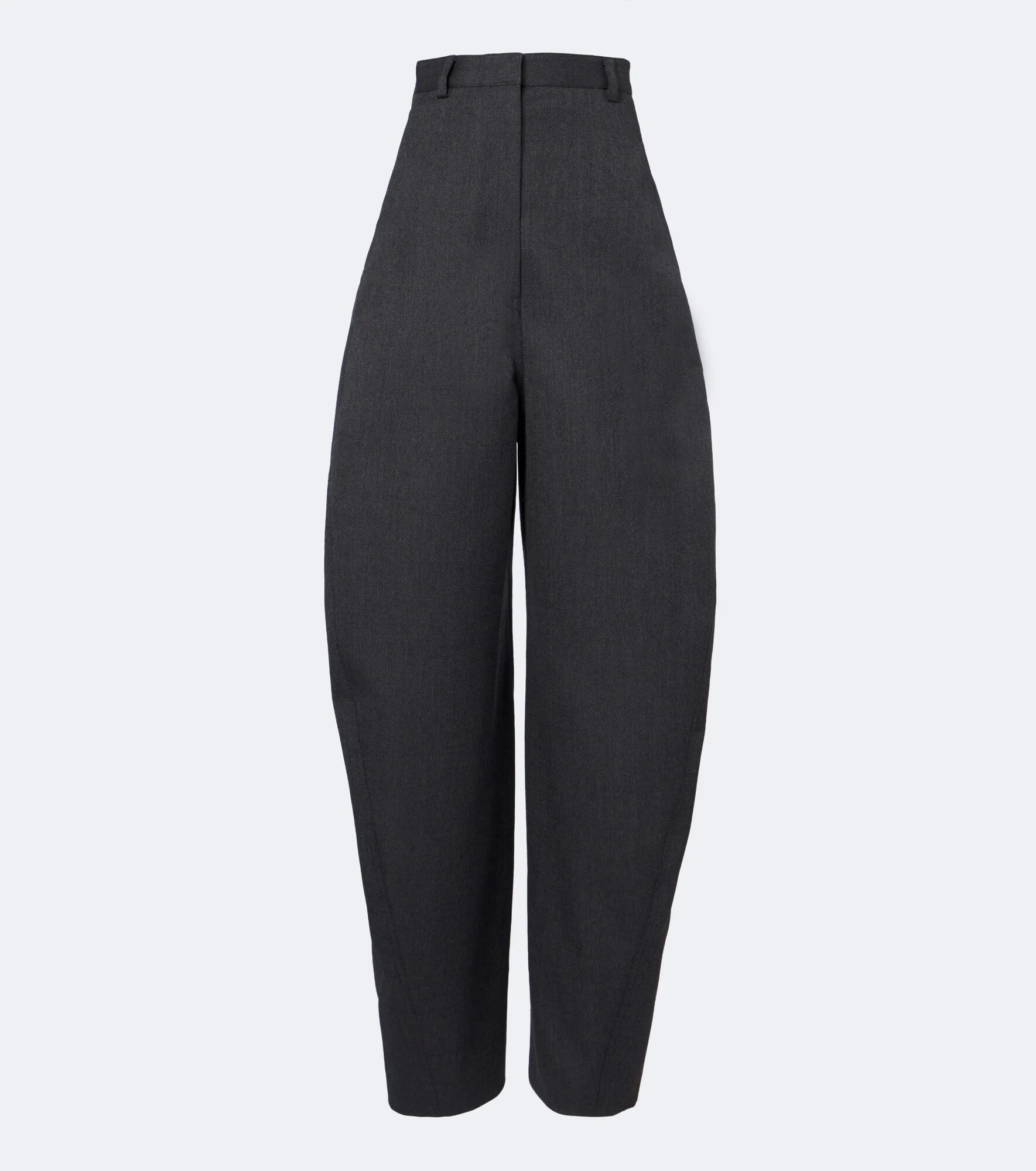 Wool barrel-leg pants - 1