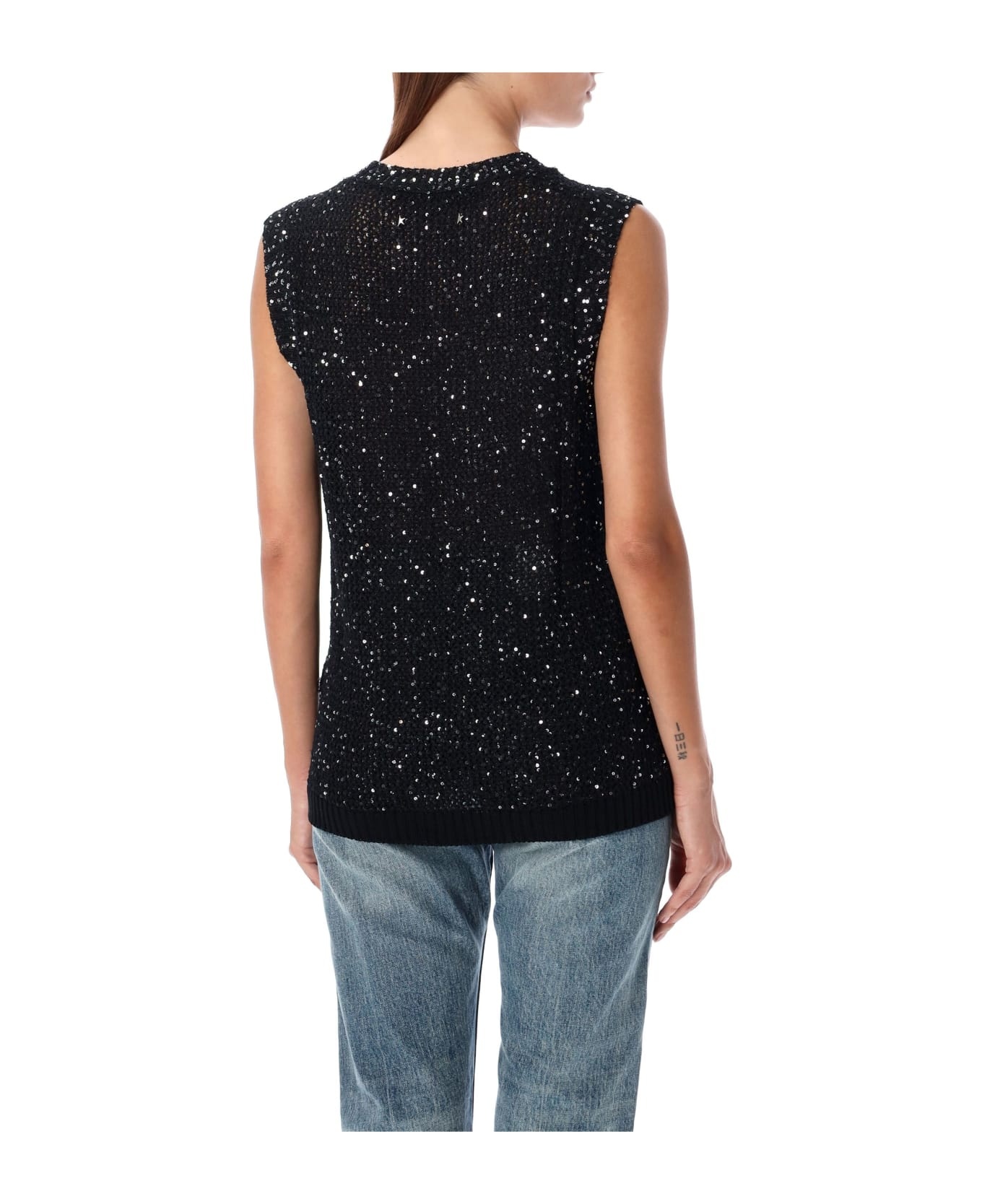 Knit Tank Top Sequin - 2