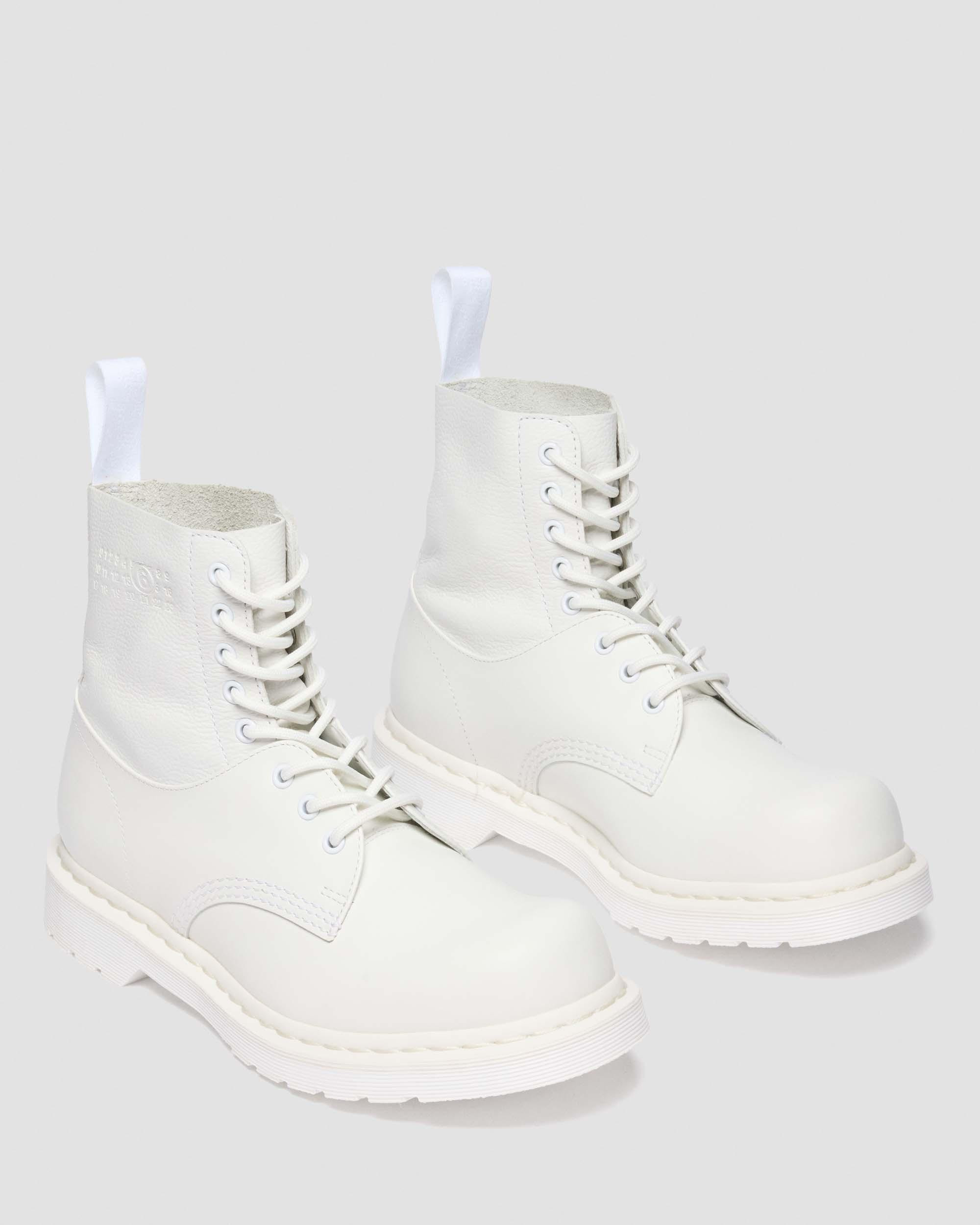 1460 Twist MM6 Smooth + Virginia Leather Lace Up Boots - 5