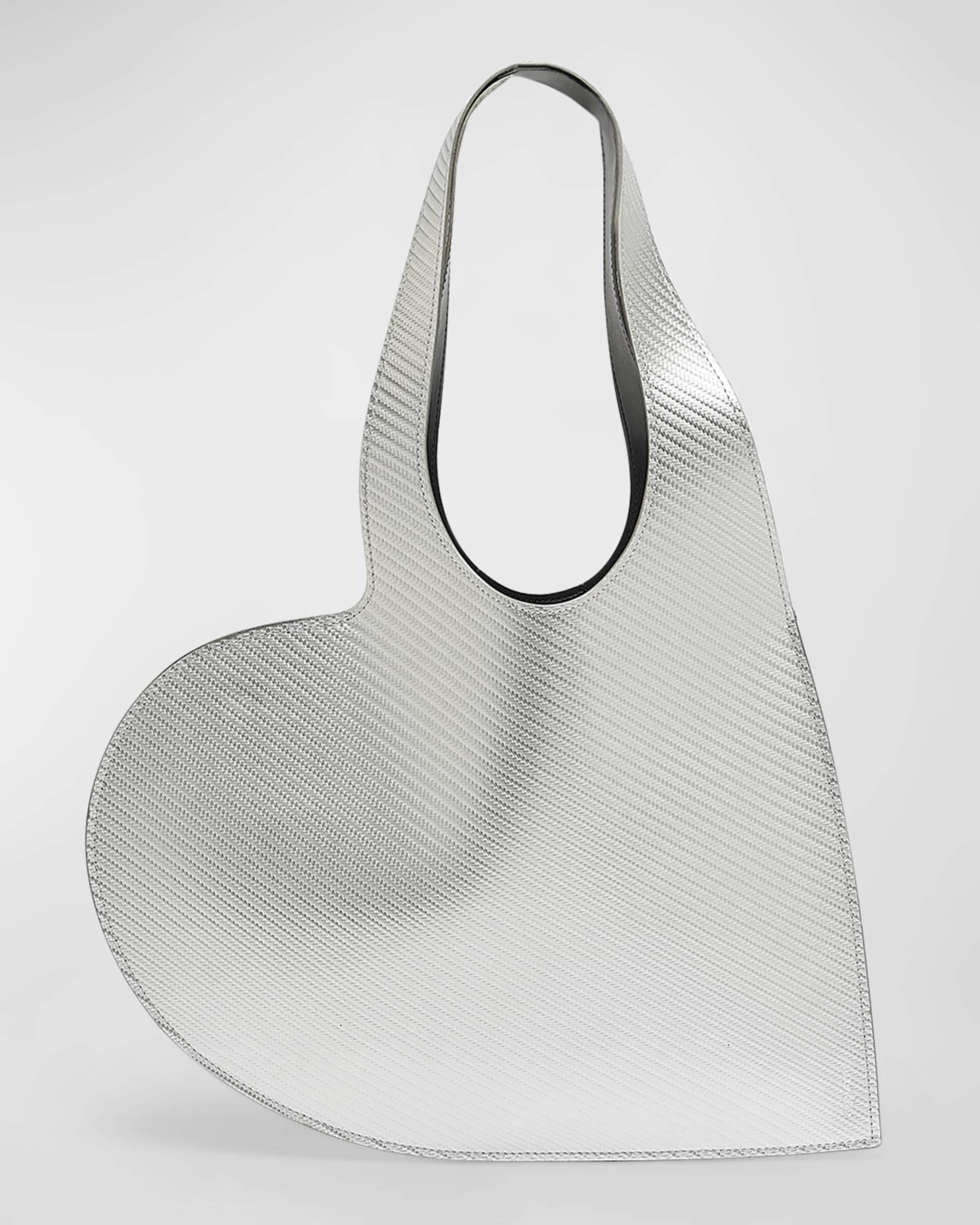 Mini Heat Metallic Textured Tote Bag - 1