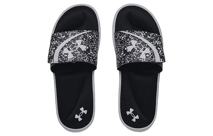 Under Armour Ignite 6 Graphic Strap Slide 'Black Mod Grey' 3024450-007 - 5