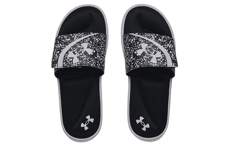 Under Armour Under Armour Ignite 6 Graphic Strap Slide 'Black Mod Grey' 3024450-007 outlook