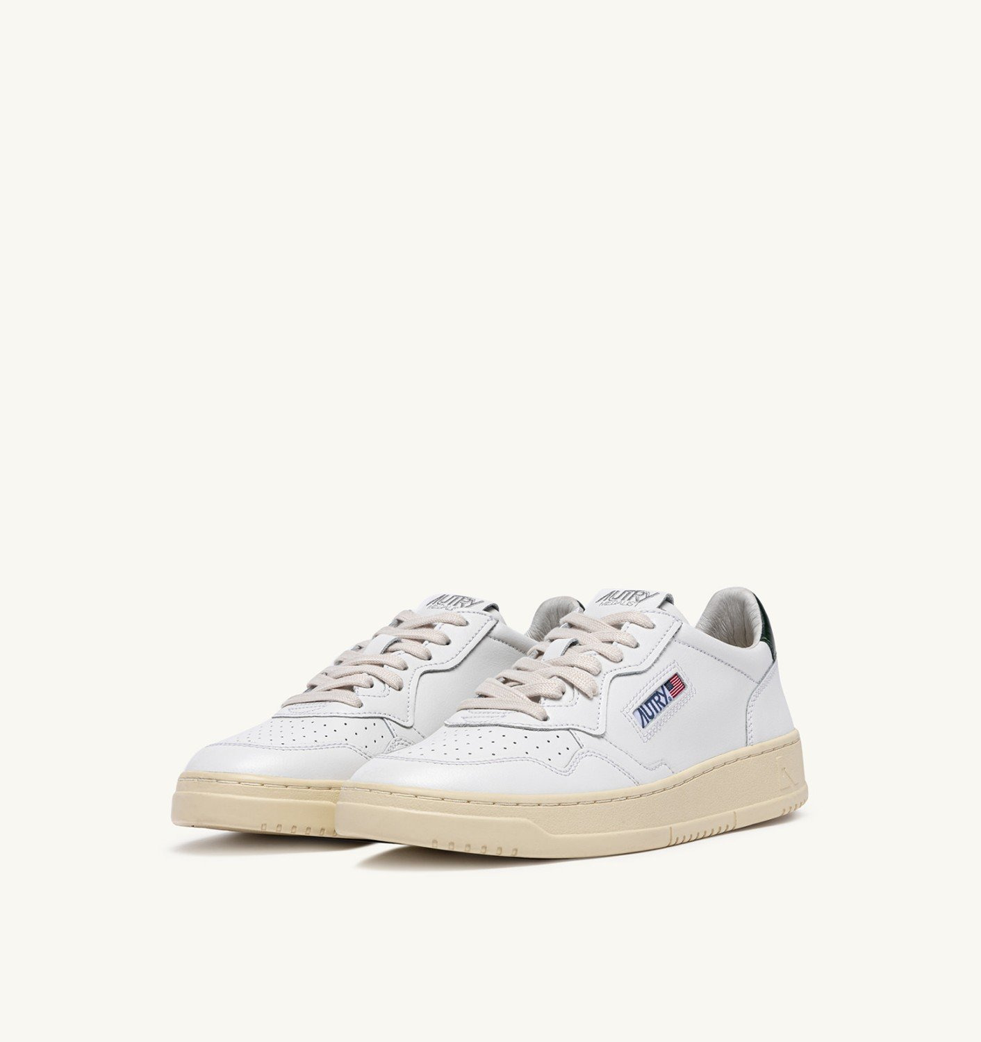 MEDALIST LOW SNEAKERS IN LEATHER AND MOUNTAIN WHITE - 2