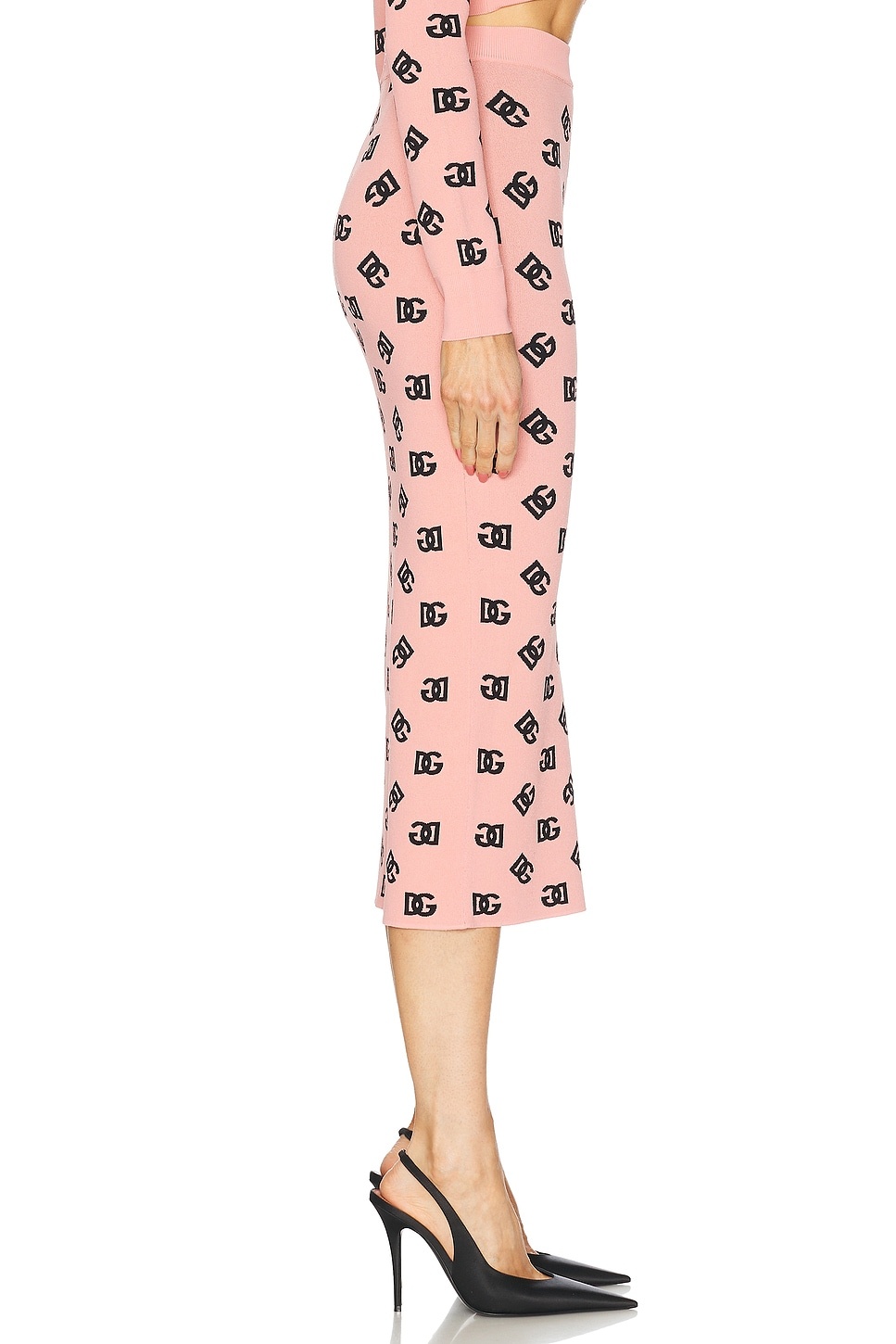 Jacquard Pencil Skirt - 3