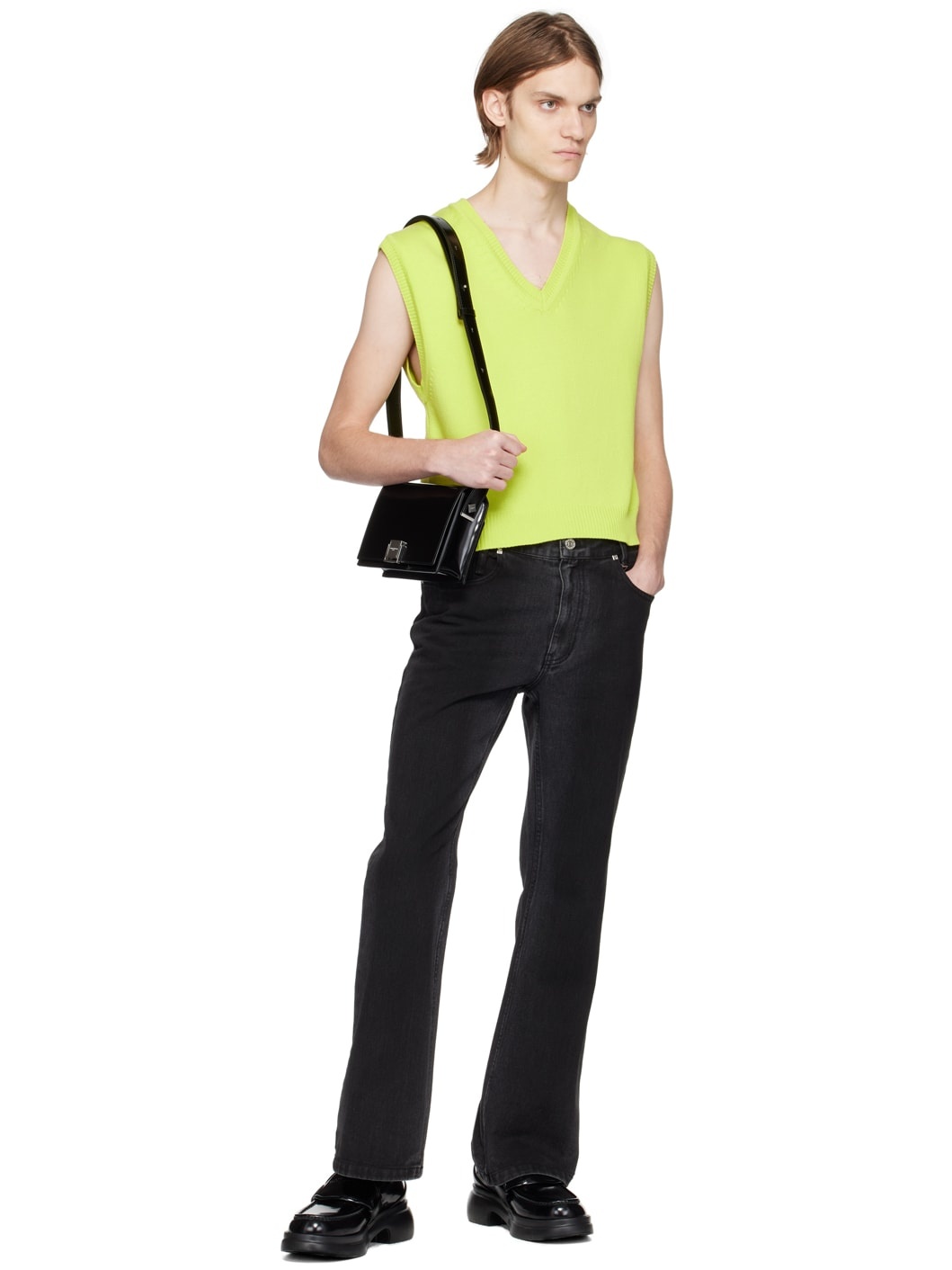 Green Cropped Vest - 4