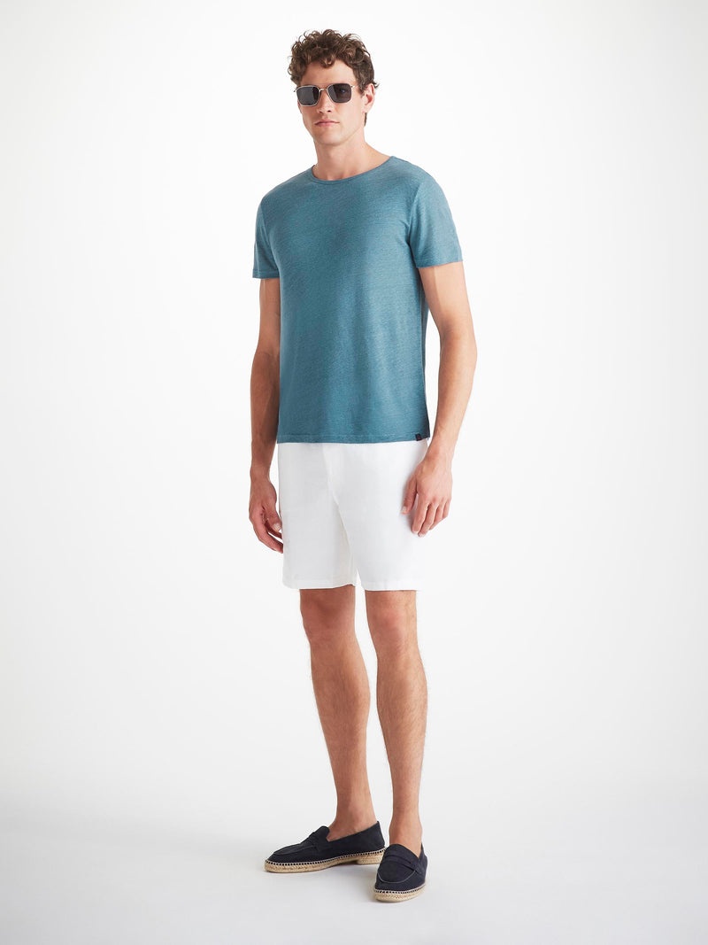 Men's T-Shirt Jordan Linen Steel Blue - 3