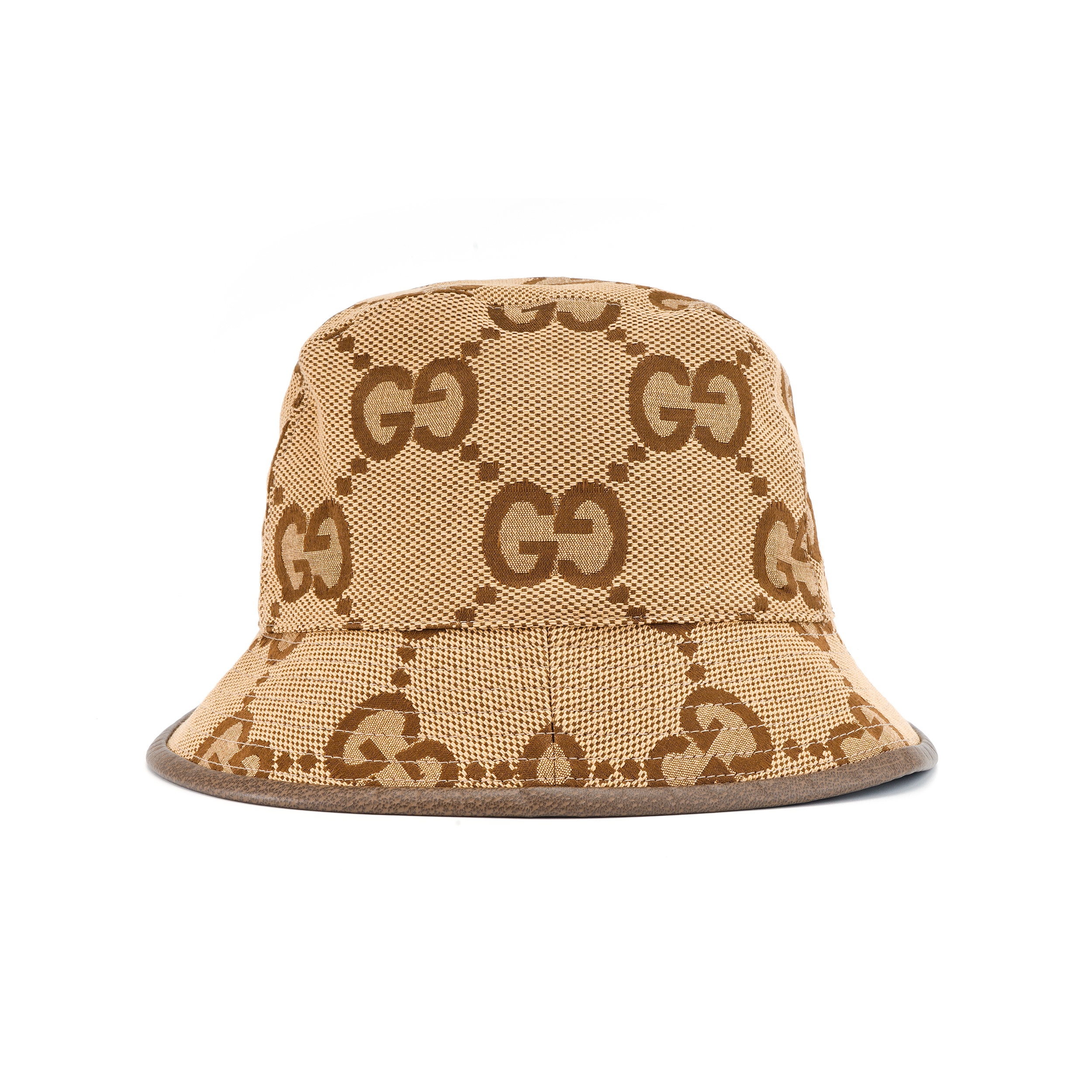(WMNS) Gucci Jumbo GG Canvas Bucket Hat 'Camel Ebony' 681256-3HAGJ-2564 - 3
