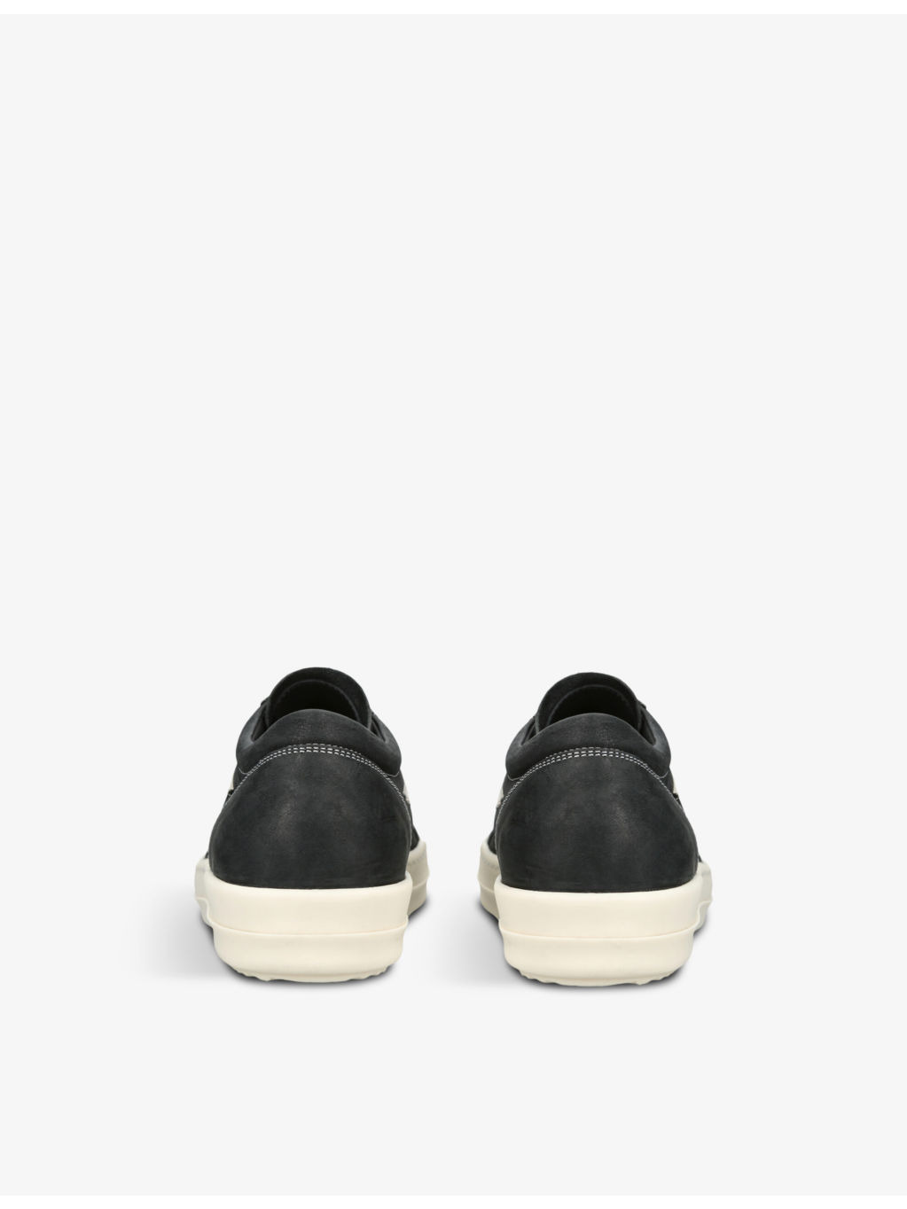 Vintage Low grained-leather and suede low-top trainers - 4