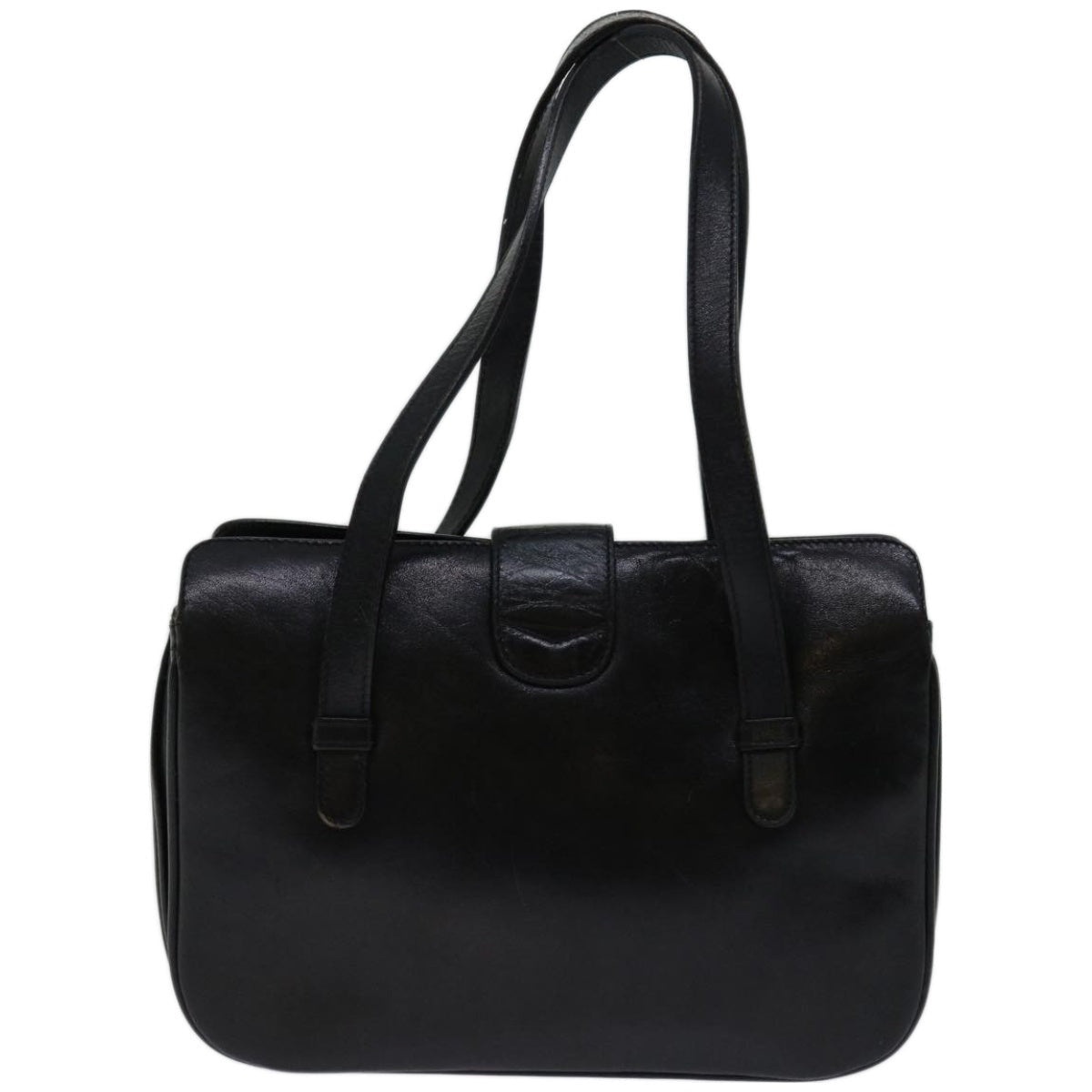CELINE Hand Bag Leather Black - 2