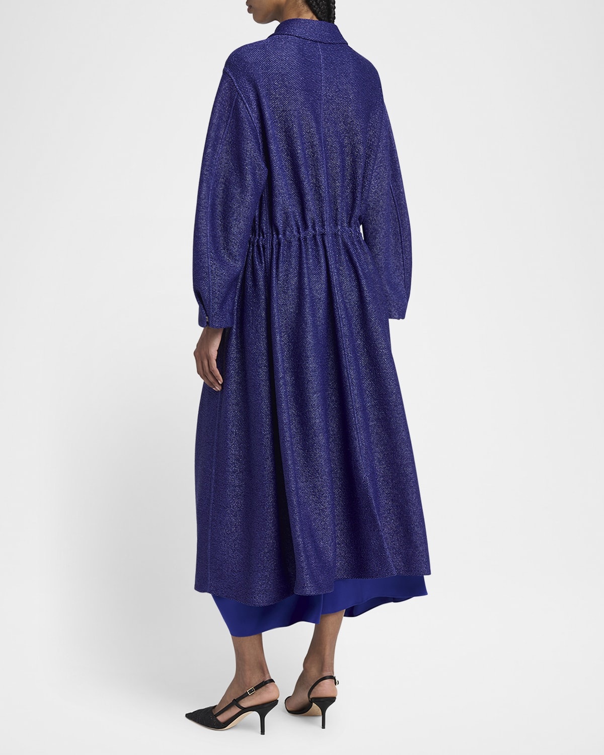 Drawstring Maxi Coat - 3