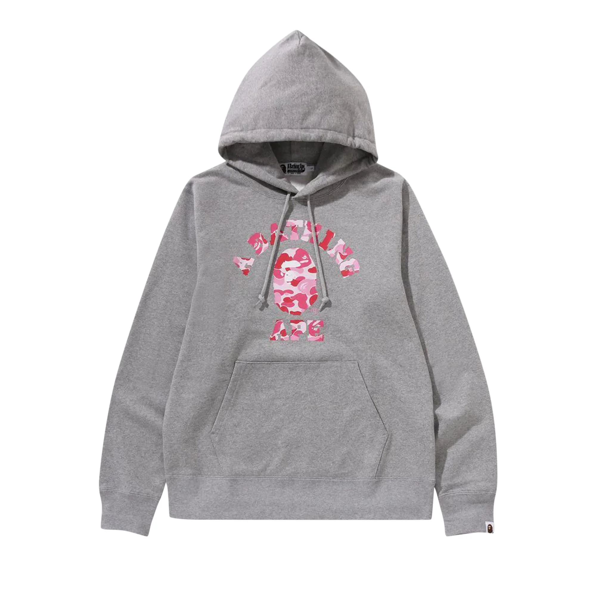BAPE ABC Camo College Pullover Hoodie 'Grey' - 1