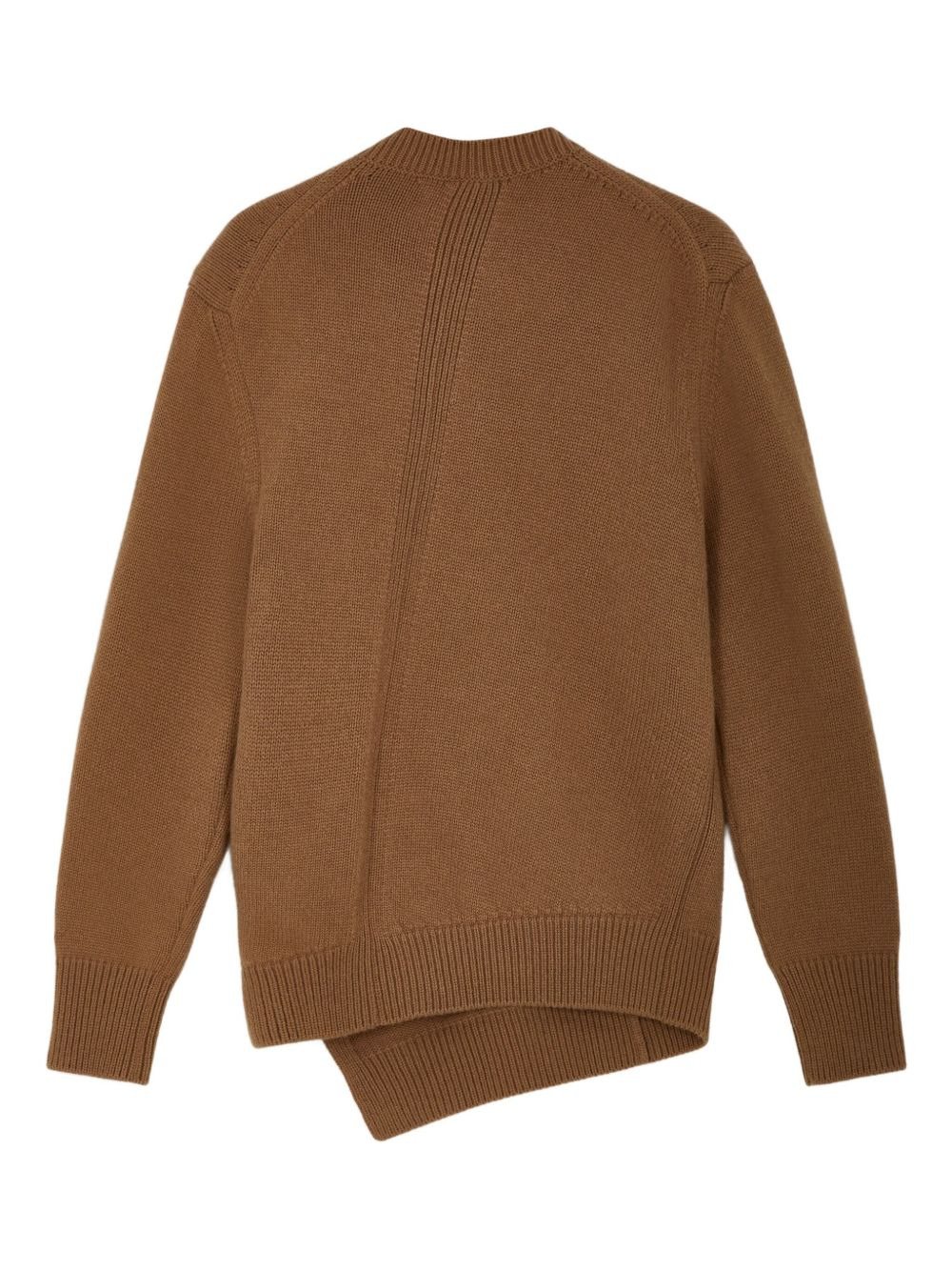 asymmetric wool sweater - 2