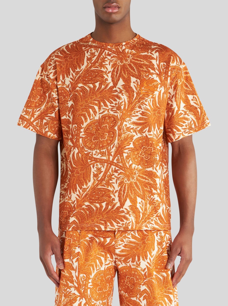 FOLIAGE PRINT JERSEY T-SHIRT - 2