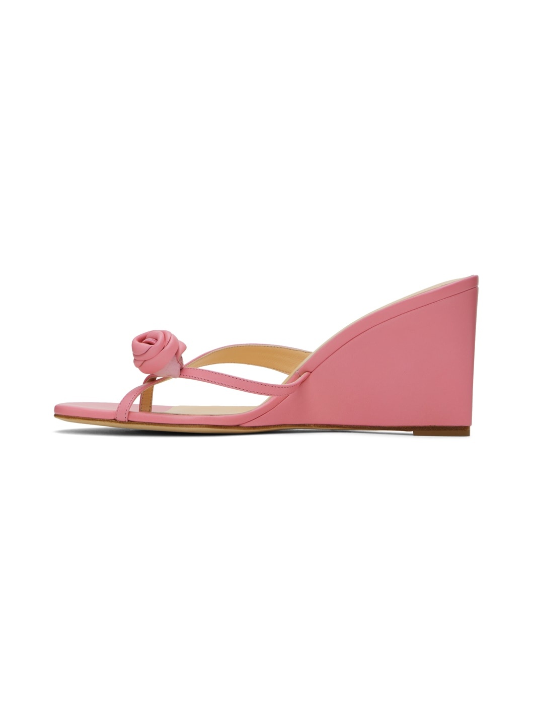 Pink Wedge Heeled Sandals - 3