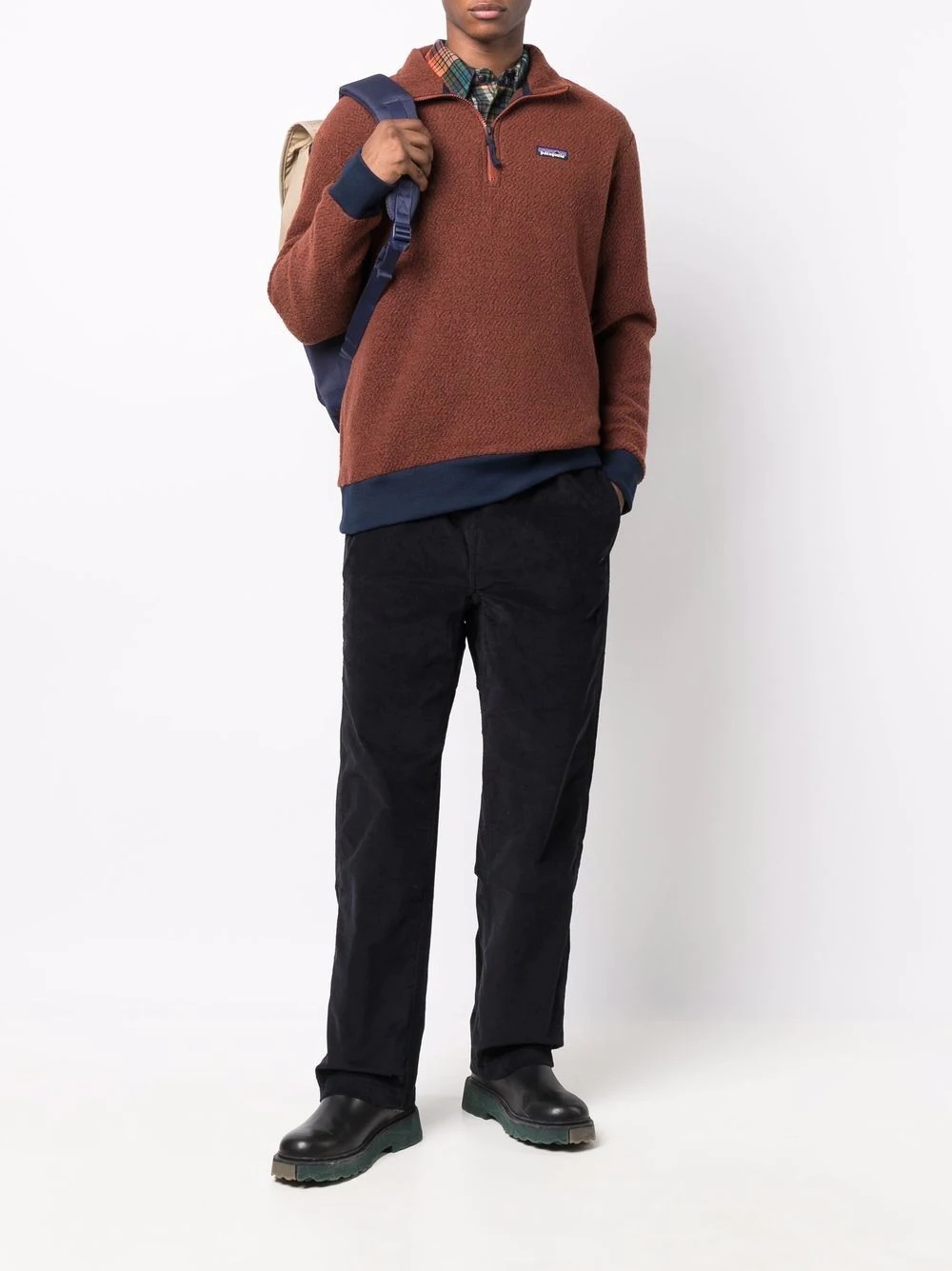 half-zip knit jumoer - 2