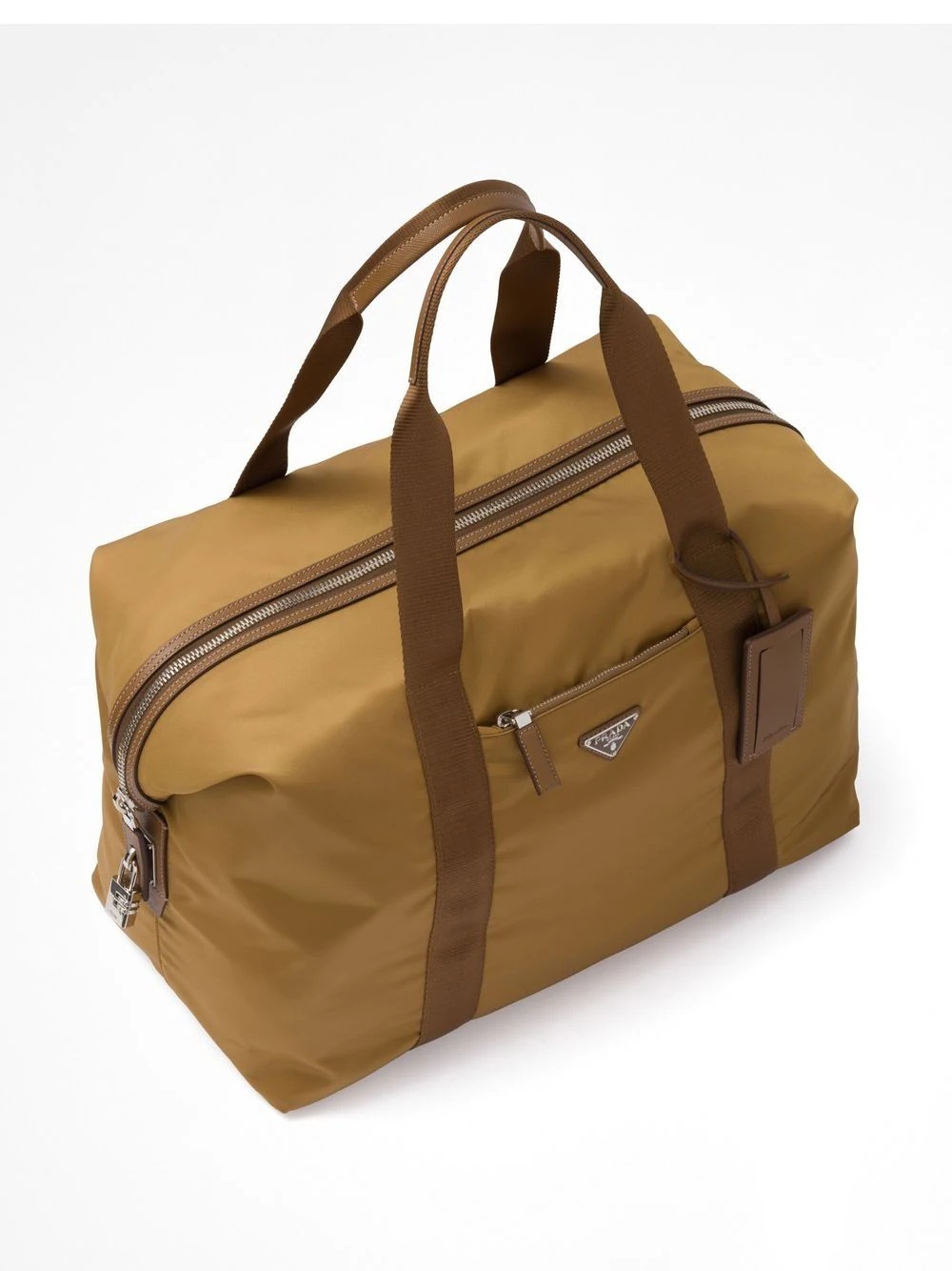 Re-Nylon triangle logo holdall bag - 4