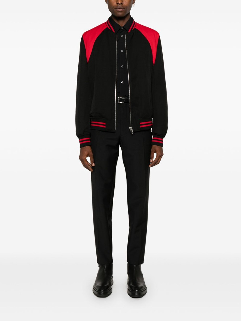 Alexander McQueen logo-strap poplin shirt outlook