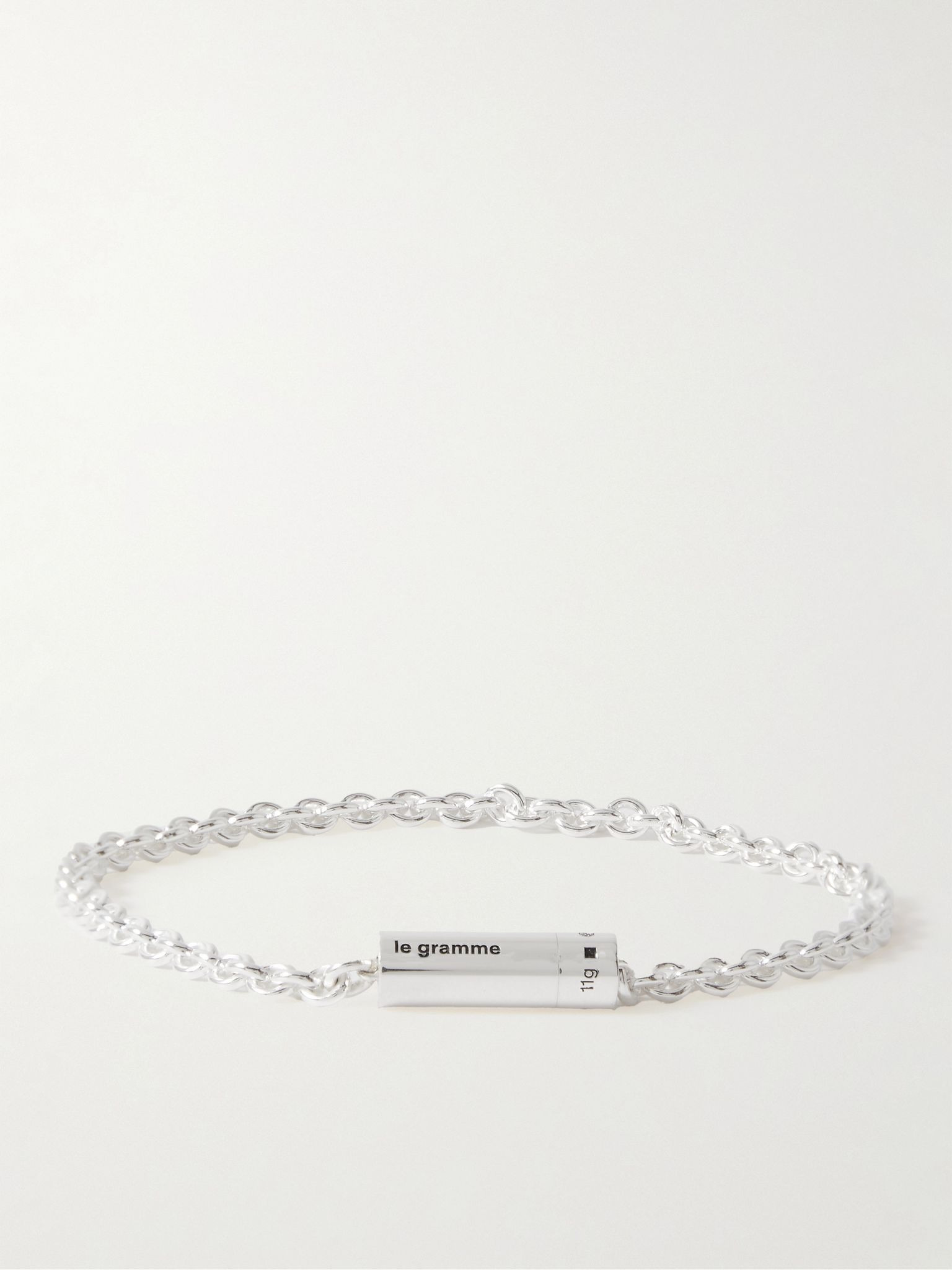 11g Sterling Silver Chain Bracelet Silver - 1