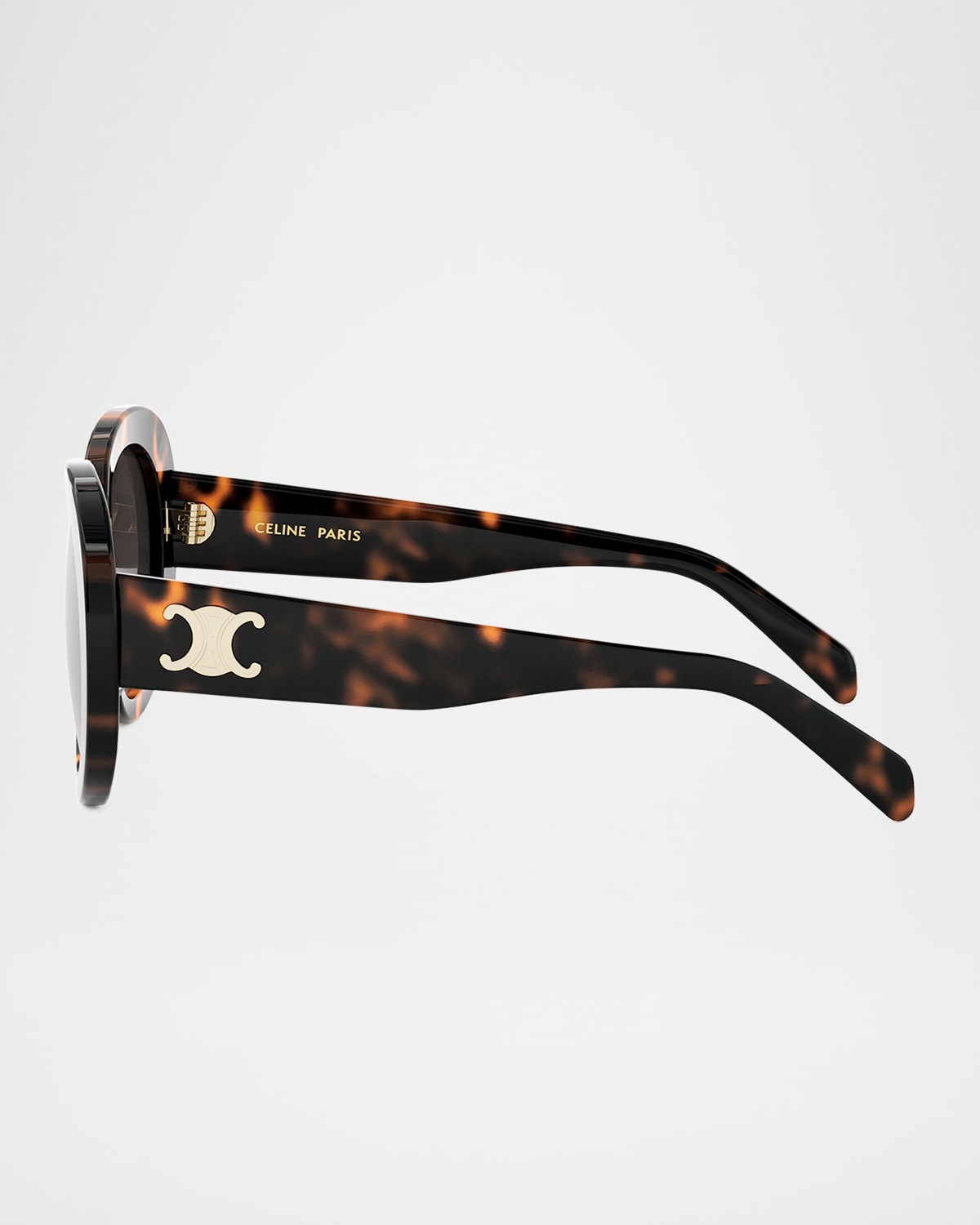 Triomphe Logo Oval Acetate Sunglasses - 4