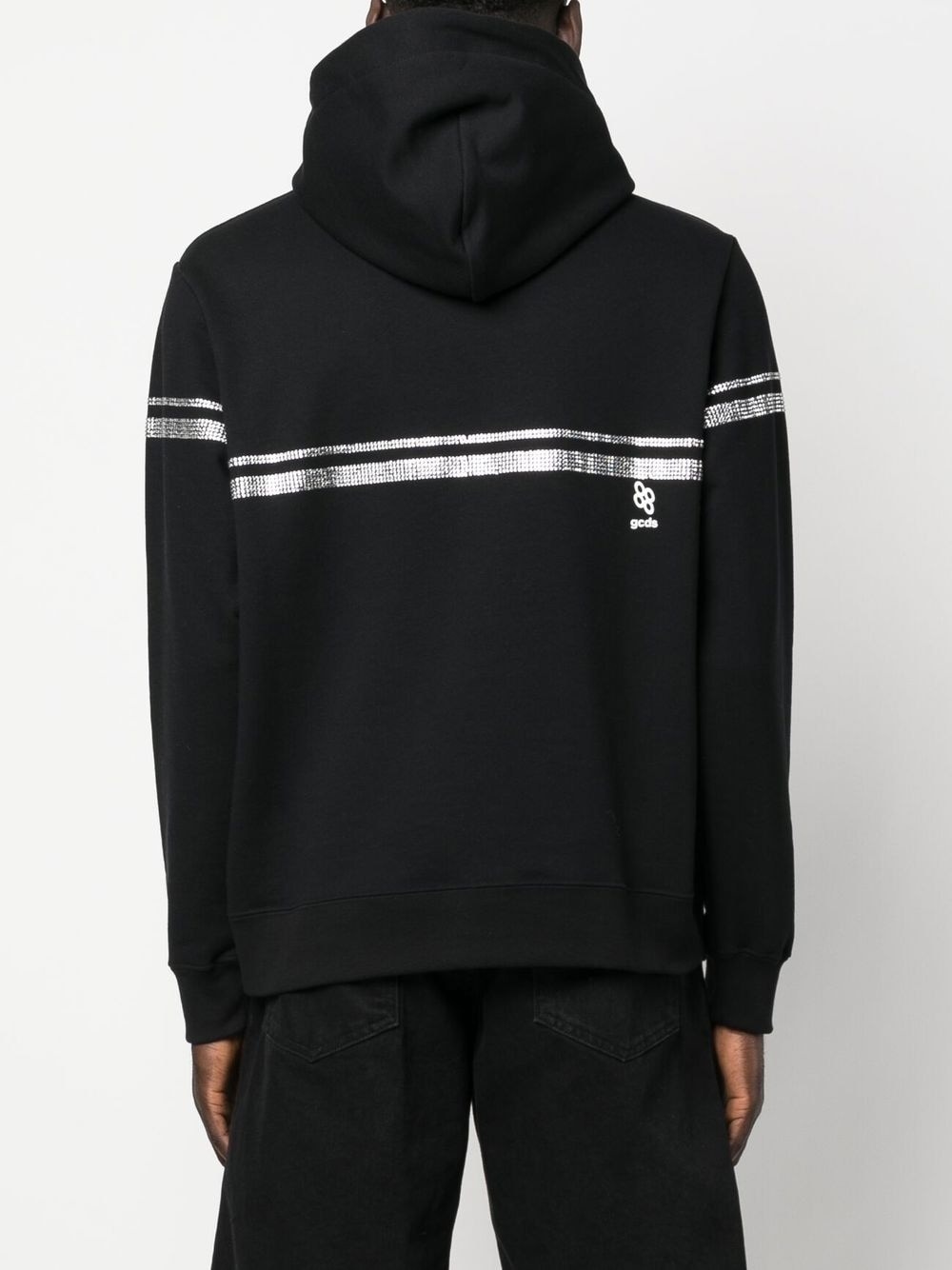 crystal-embellished hoodie - 4