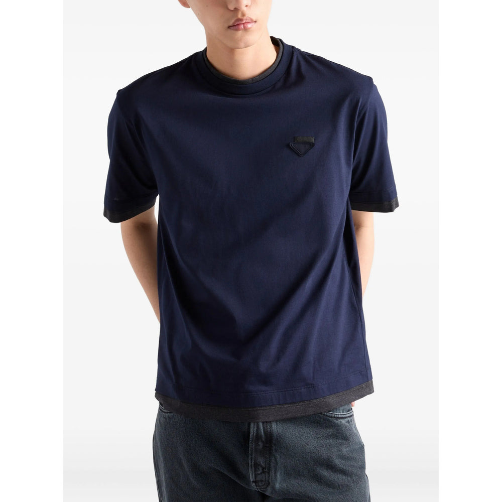 Prada Blue T-Shirts & Vests - T-Shirts Men - 2