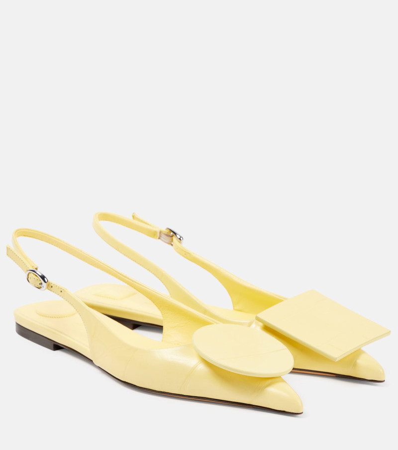 Les Slingbacks Duelo leather ballet flats - 1