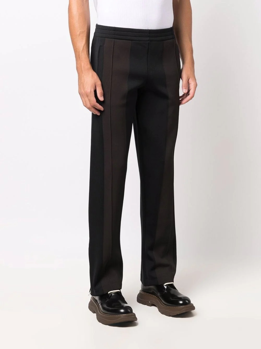 striped straight-leg trousers - 3