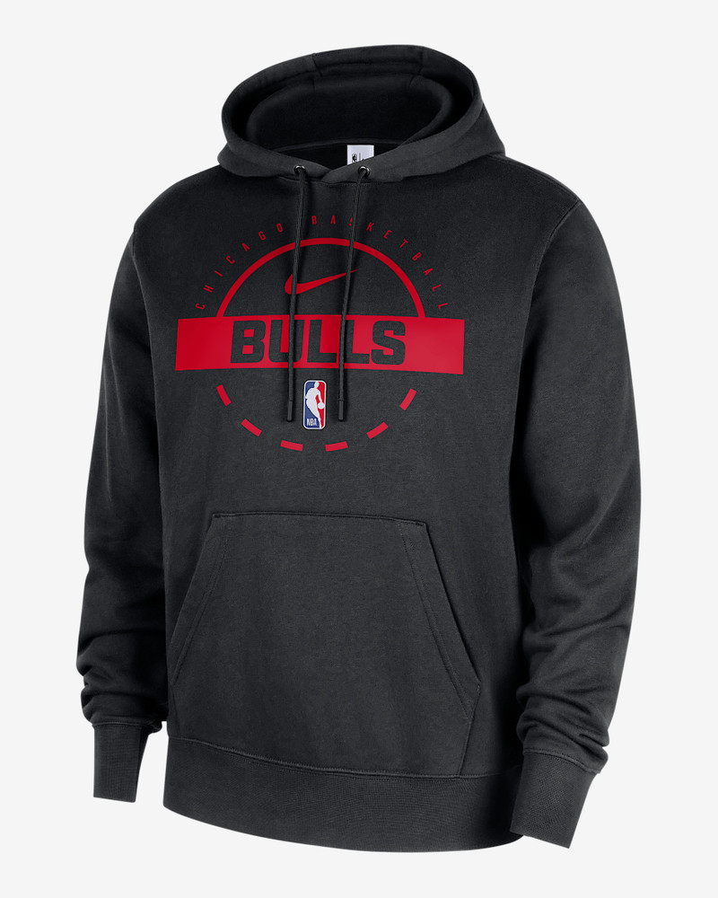 Chicago Bulls Club Men's Nike NBA Practice Pullover Hoodie 1