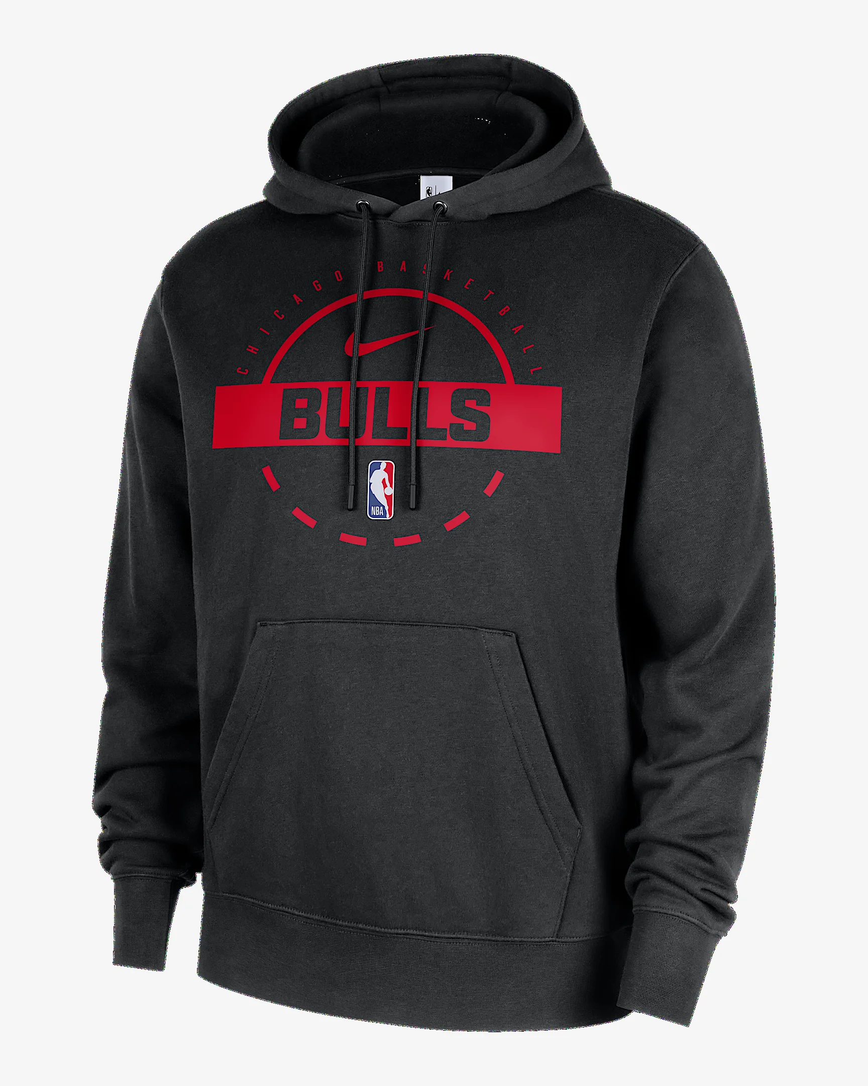 Chicago Bulls Club Men's Nike NBA Practice Pullover Hoodie - 1