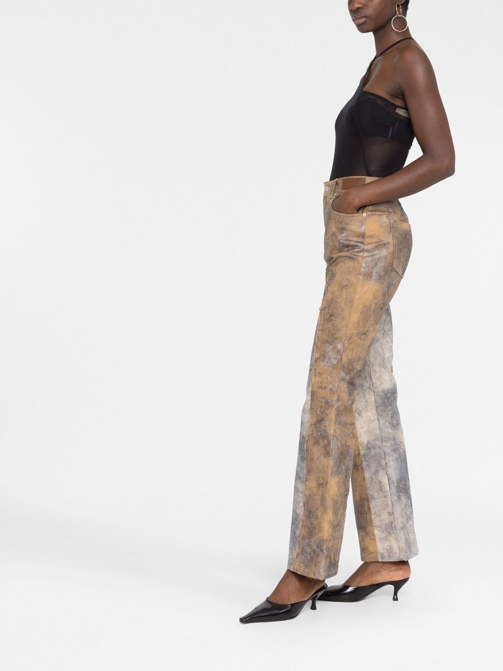 Celest semi-sheer halterneck body - 4