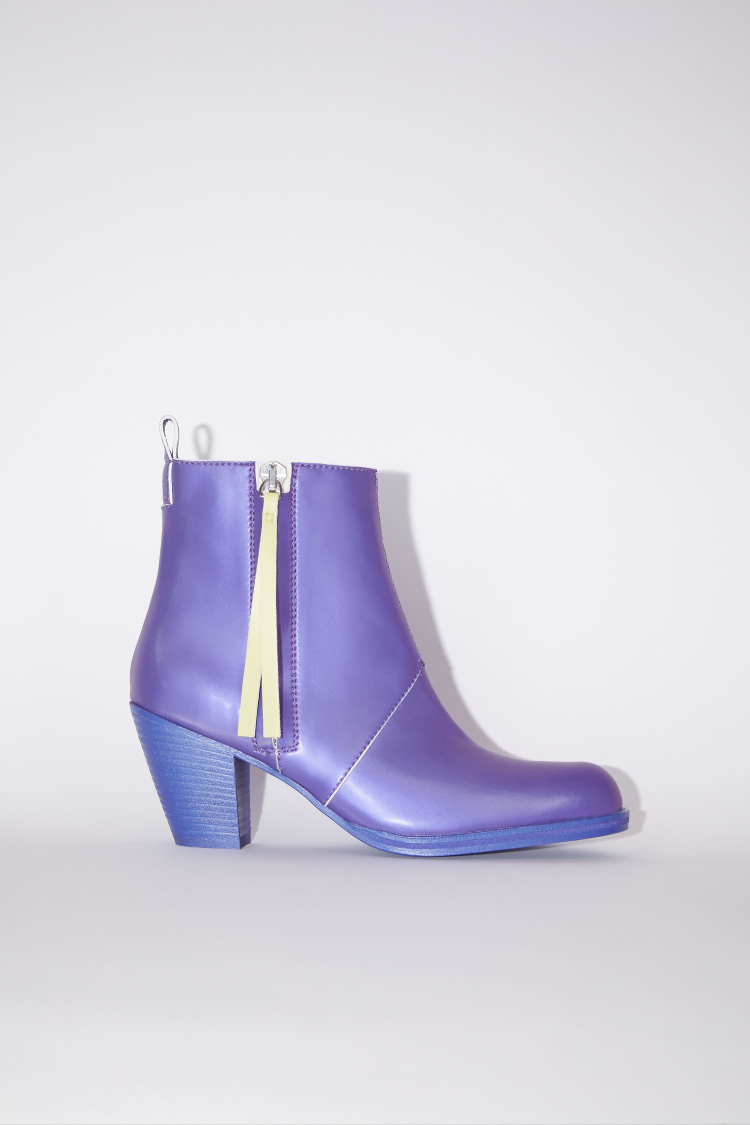 Faux leather boots - Bright blue - 1