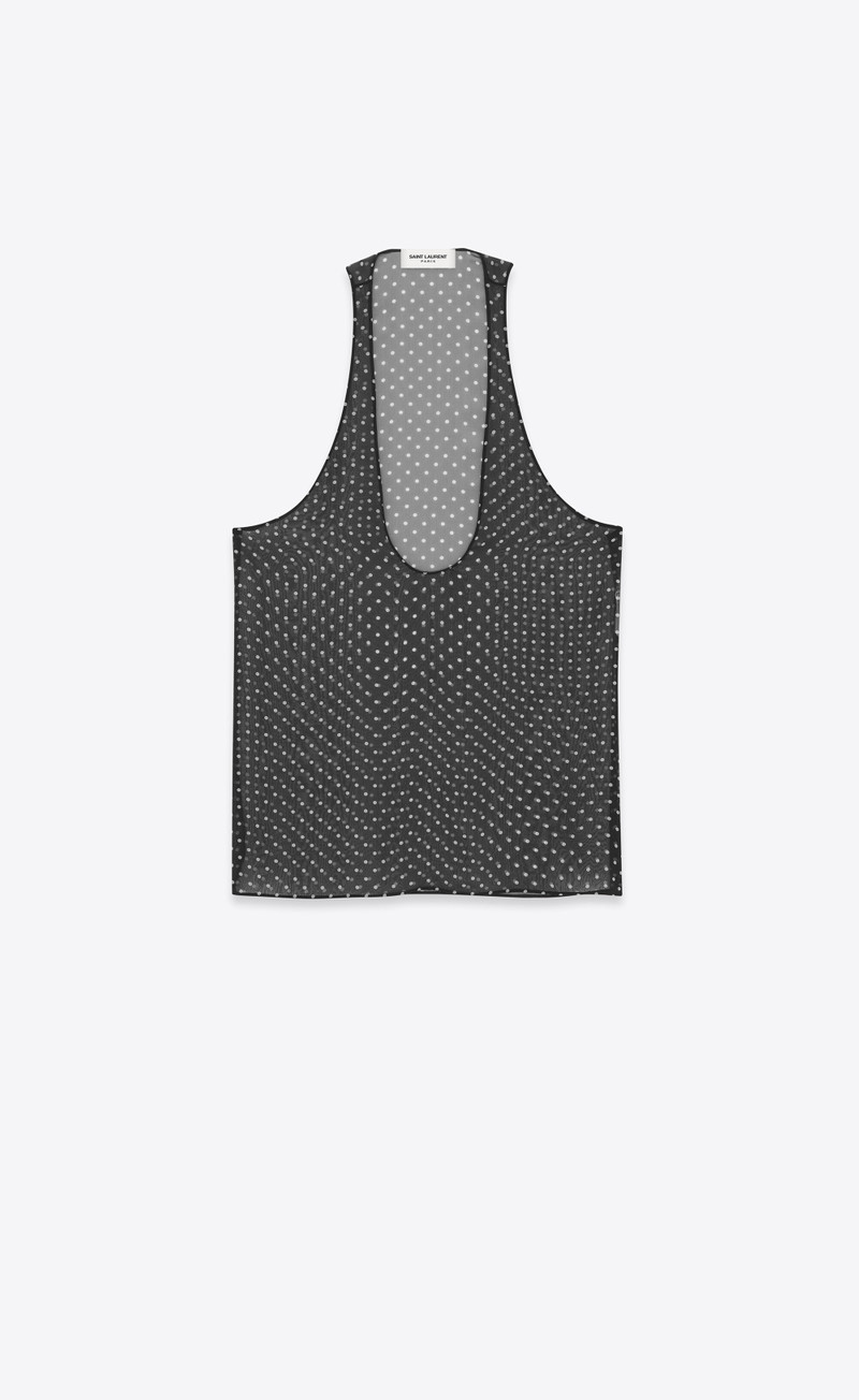 sheer tank top in silk muslin 1