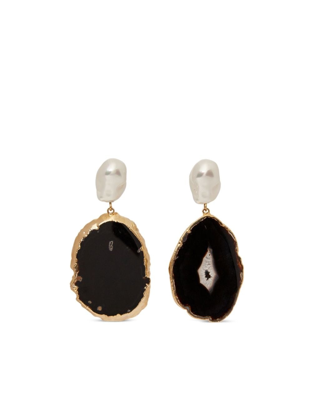 Stone drop earrings - 2